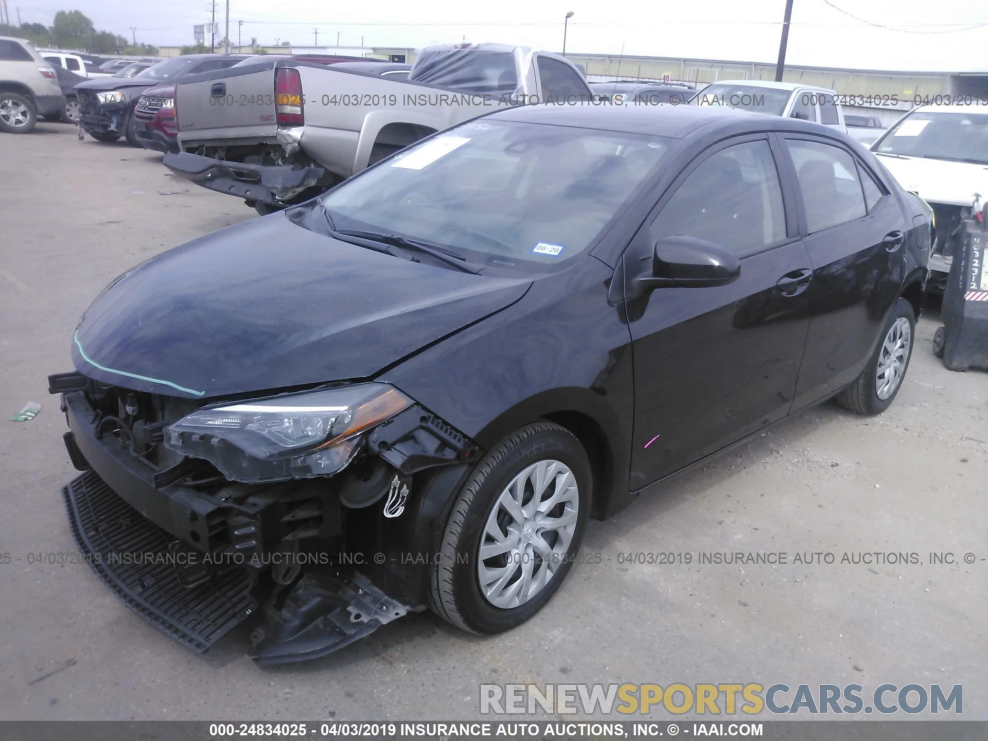 2 Photograph of a damaged car 5YFBURHE3KP861005 TOYOTA COROLLA 2019