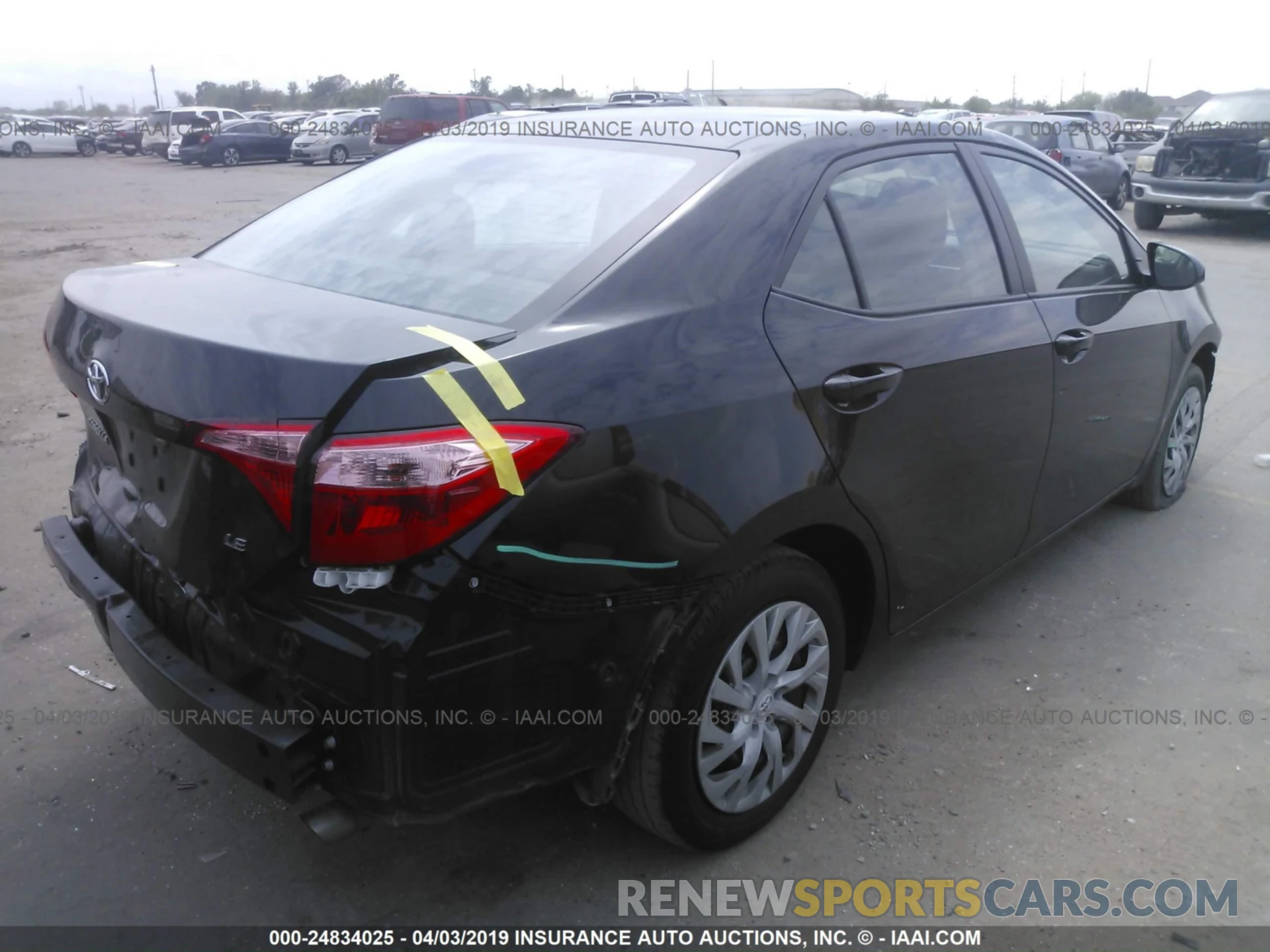 4 Photograph of a damaged car 5YFBURHE3KP861005 TOYOTA COROLLA 2019