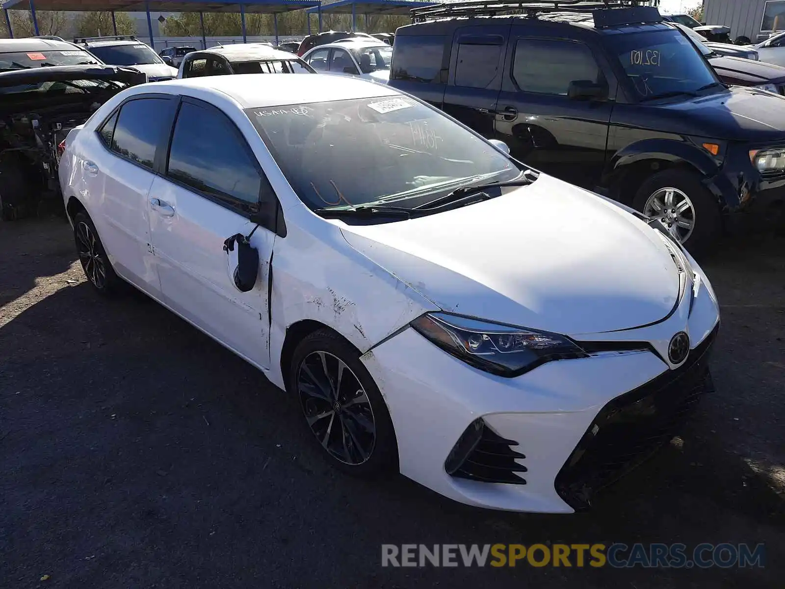 1 Photograph of a damaged car 5YFBURHE3KP861036 TOYOTA COROLLA 2019