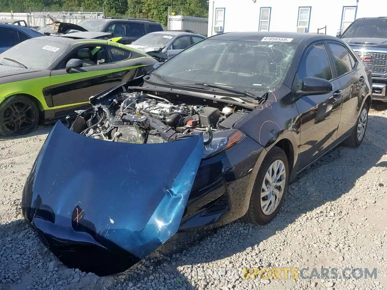 2 Photograph of a damaged car 5YFBURHE3KP861523 TOYOTA COROLLA 2019