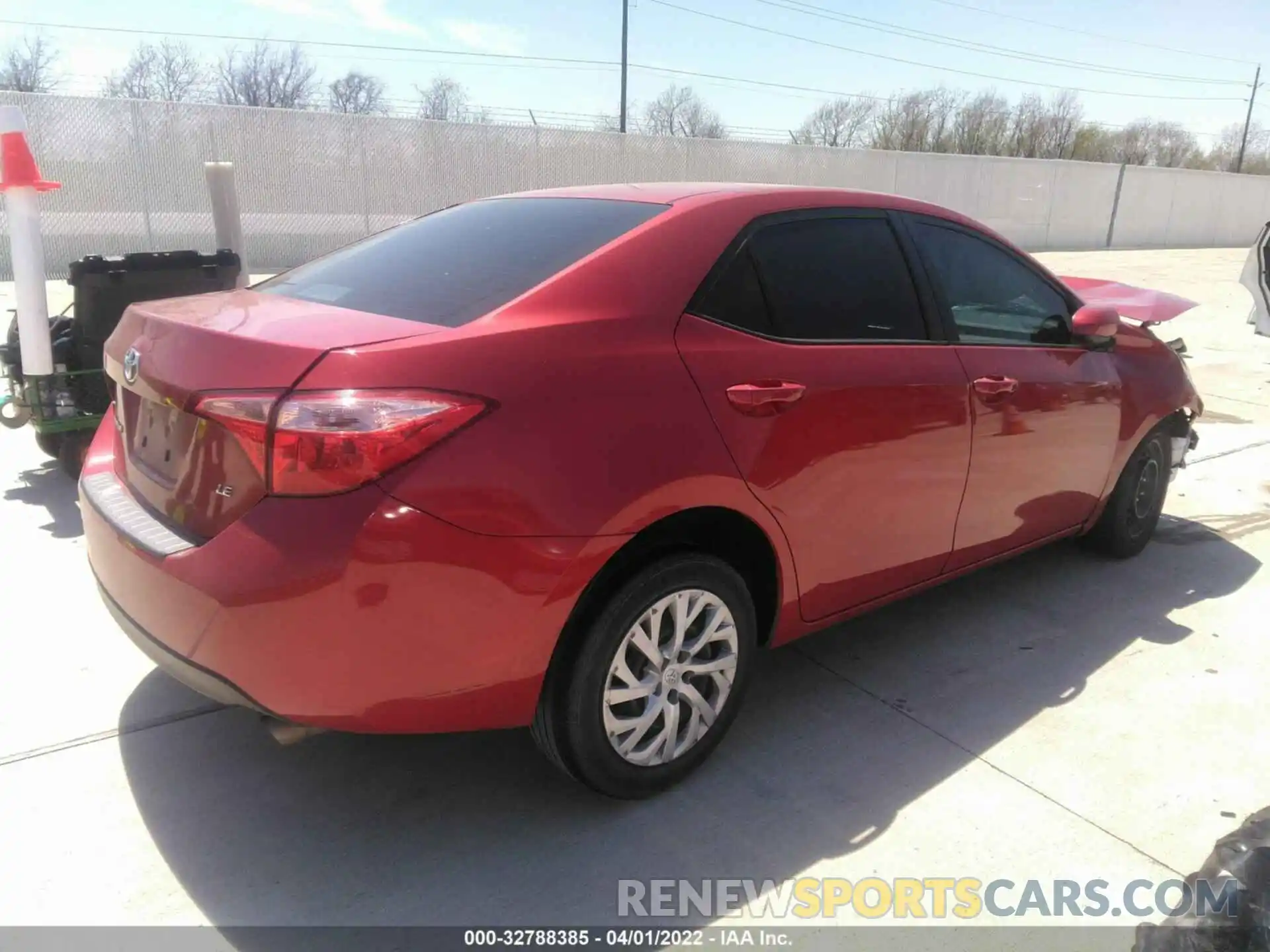 4 Photograph of a damaged car 5YFBURHE3KP861599 TOYOTA COROLLA 2019