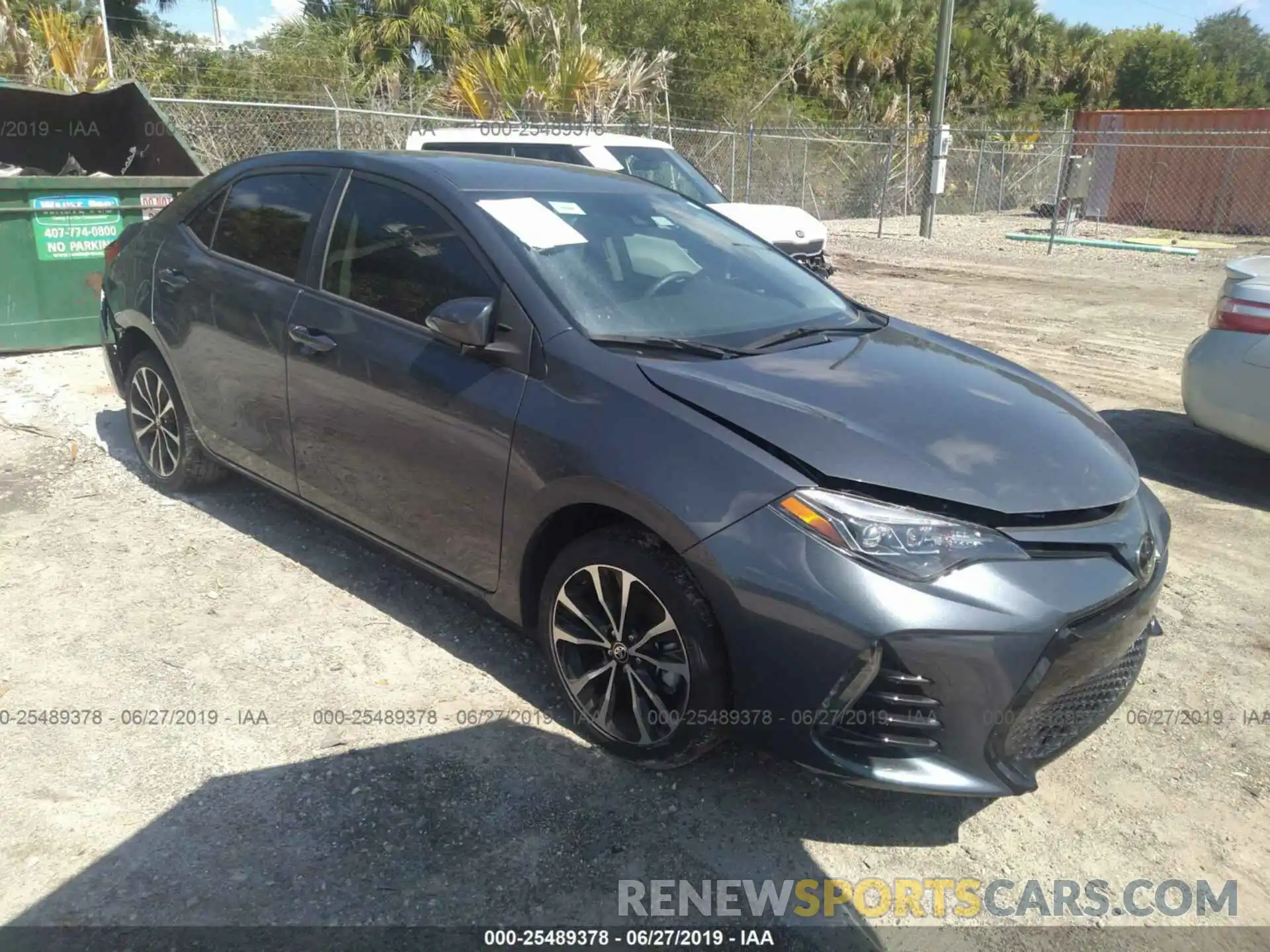 1 Photograph of a damaged car 5YFBURHE3KP862090 TOYOTA COROLLA 2019