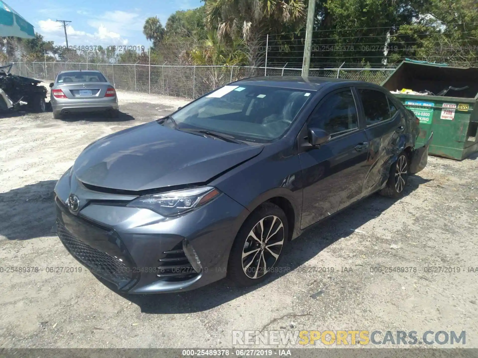 2 Photograph of a damaged car 5YFBURHE3KP862090 TOYOTA COROLLA 2019