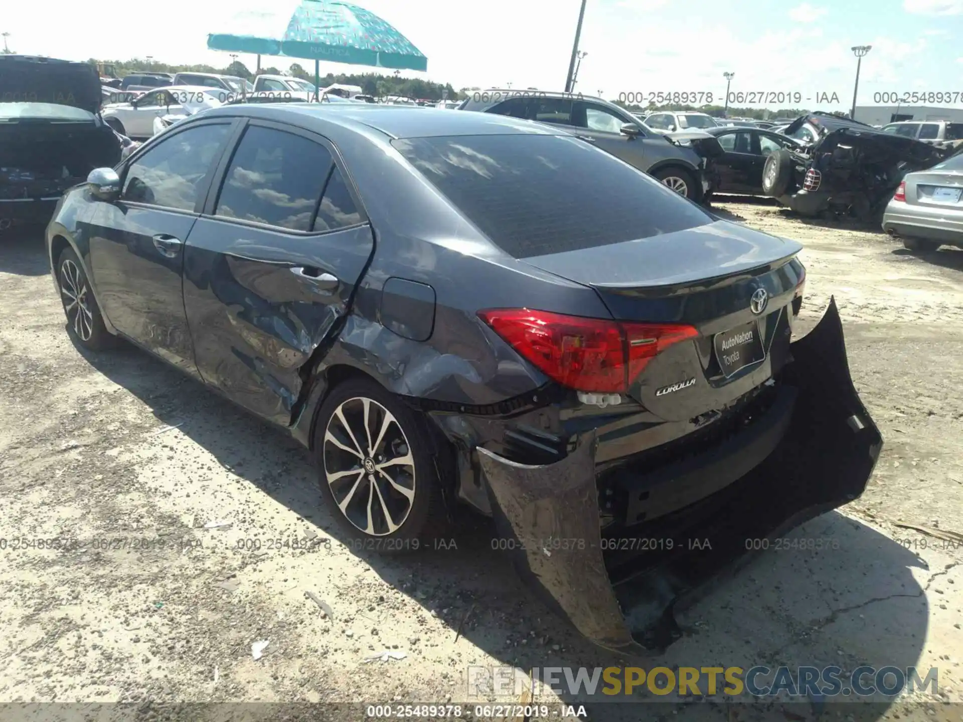 3 Photograph of a damaged car 5YFBURHE3KP862090 TOYOTA COROLLA 2019