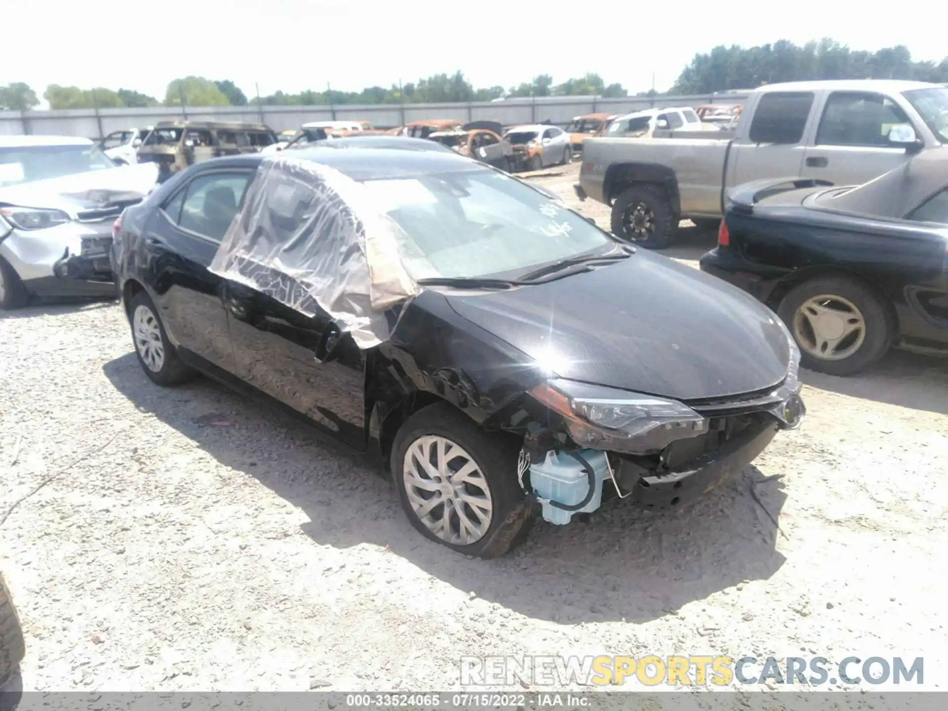 1 Photograph of a damaged car 5YFBURHE3KP862140 TOYOTA COROLLA 2019