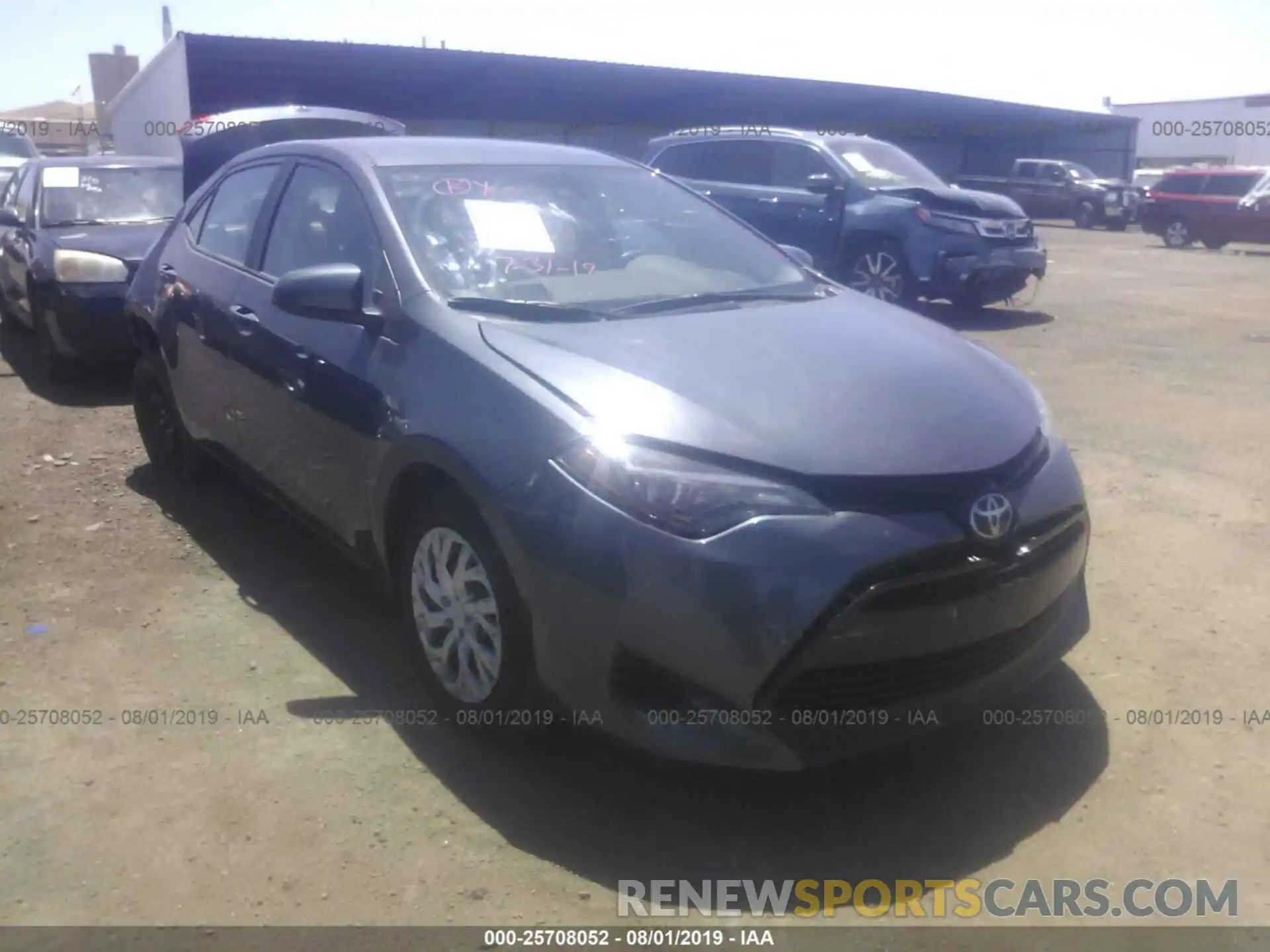 1 Photograph of a damaged car 5YFBURHE3KP862378 TOYOTA COROLLA 2019