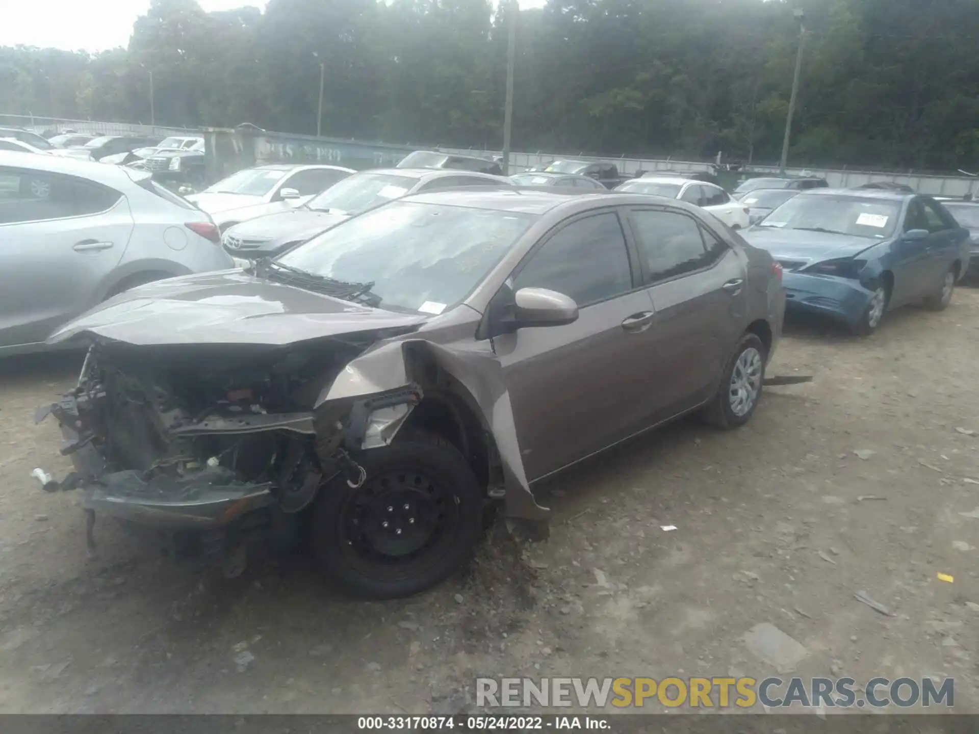 2 Photograph of a damaged car 5YFBURHE3KP862543 TOYOTA COROLLA 2019