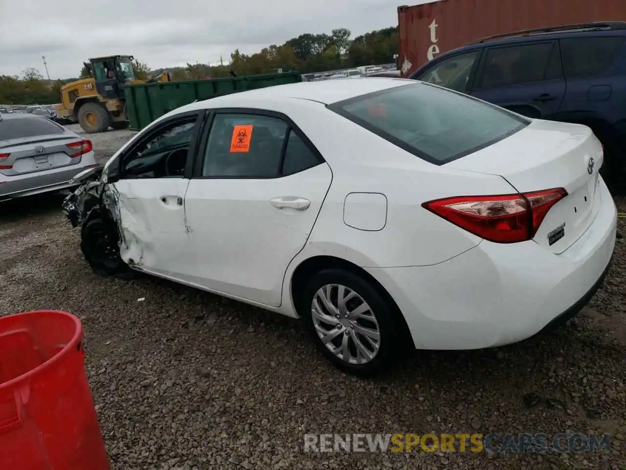 2 Photograph of a damaged car 5YFBURHE3KP862798 TOYOTA COROLLA 2019