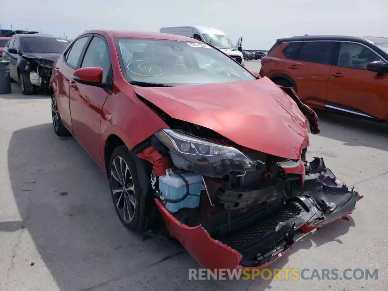 1 Photograph of a damaged car 5YFBURHE3KP862963 TOYOTA COROLLA 2019