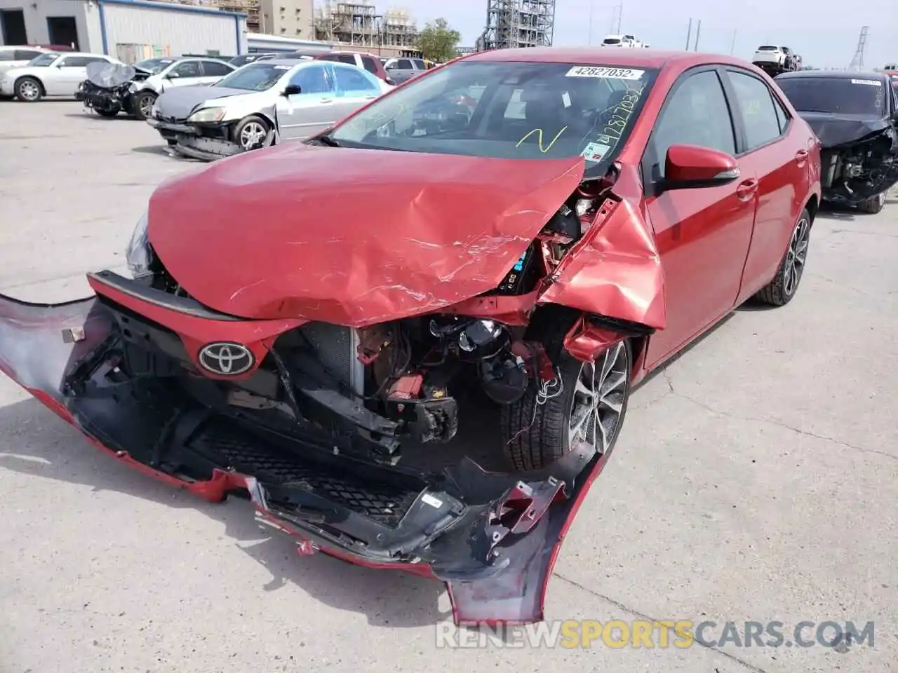 2 Фотография поврежденного автомобиля 5YFBURHE3KP862963 TOYOTA COROLLA 2019