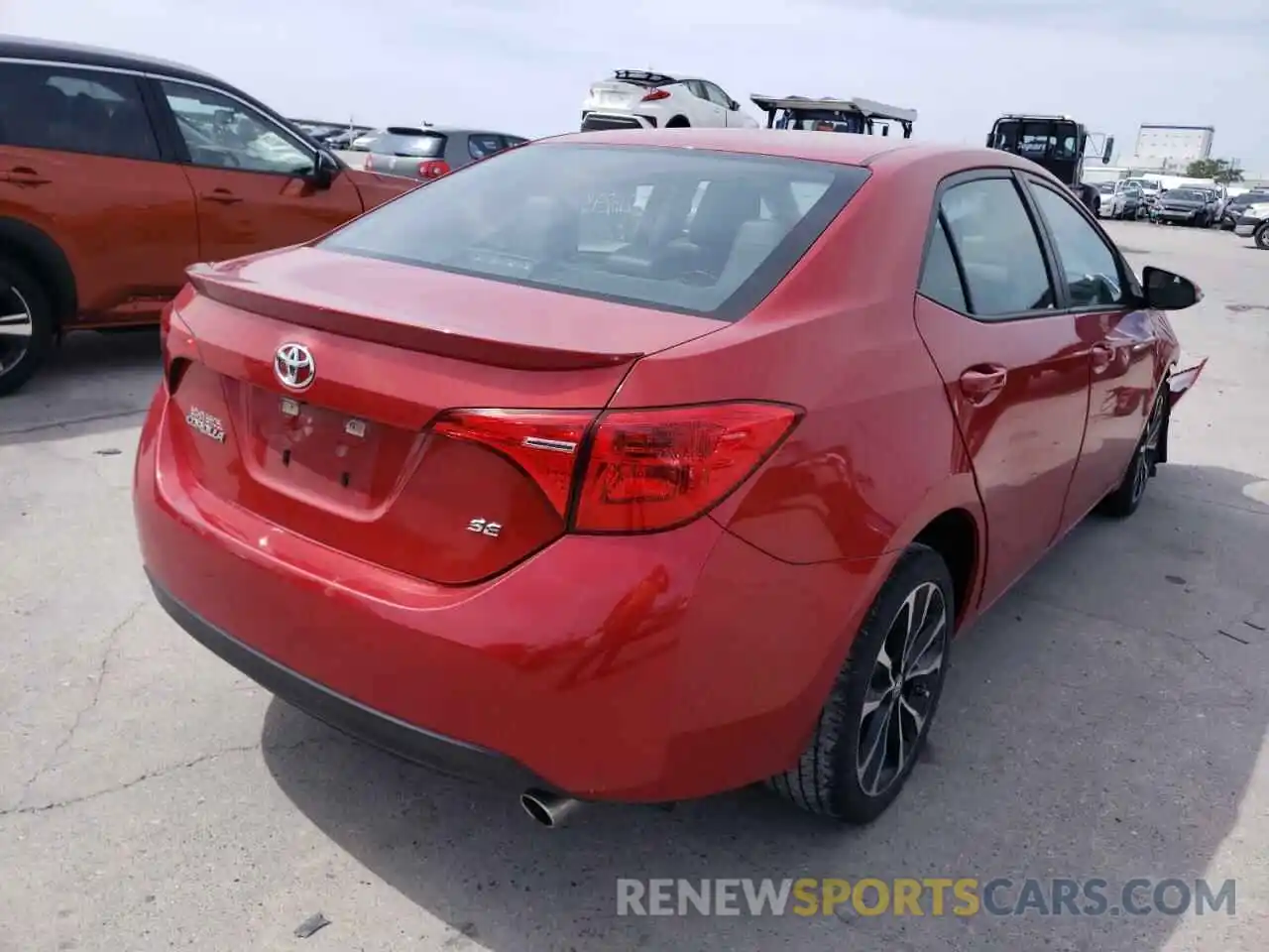 4 Photograph of a damaged car 5YFBURHE3KP862963 TOYOTA COROLLA 2019