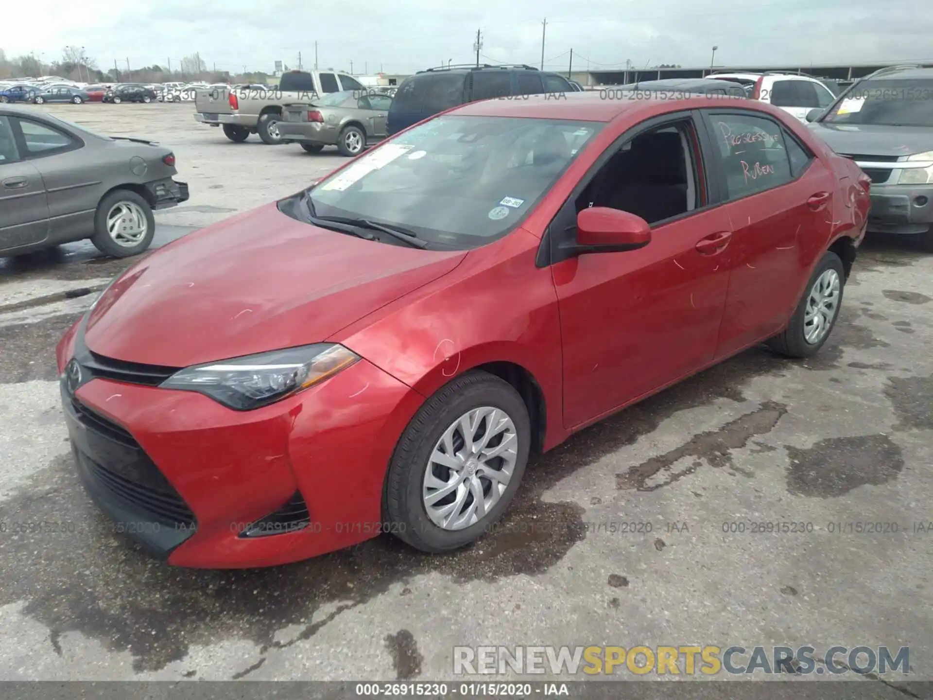 2 Photograph of a damaged car 5YFBURHE3KP863000 TOYOTA COROLLA 2019