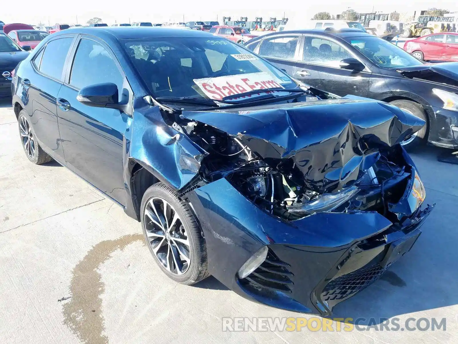 1 Photograph of a damaged car 5YFBURHE3KP863143 TOYOTA COROLLA 2019