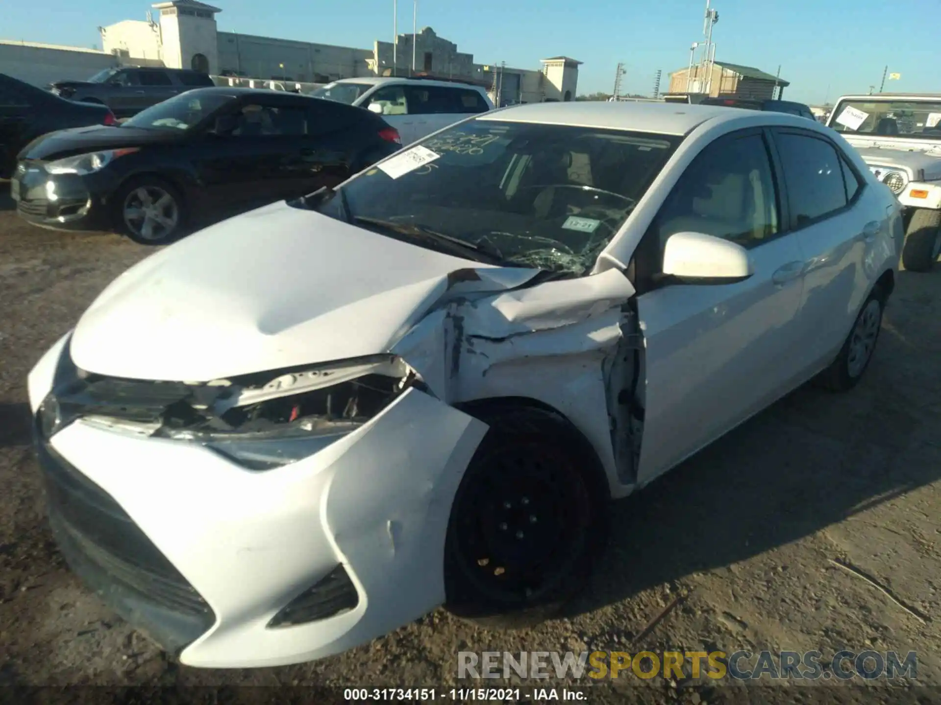 2 Photograph of a damaged car 5YFBURHE3KP863465 TOYOTA COROLLA 2019