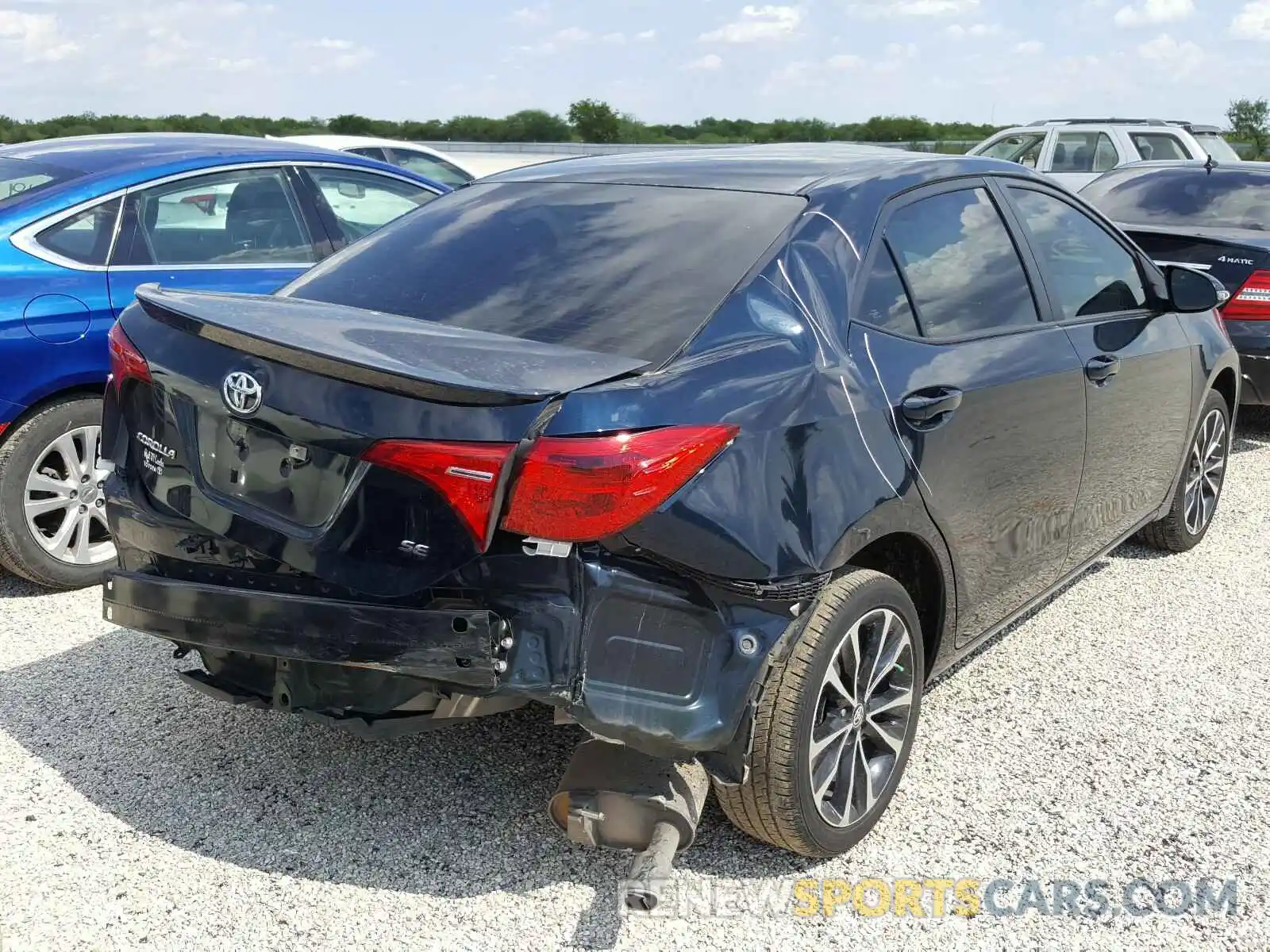 4 Photograph of a damaged car 5YFBURHE3KP863952 TOYOTA COROLLA 2019