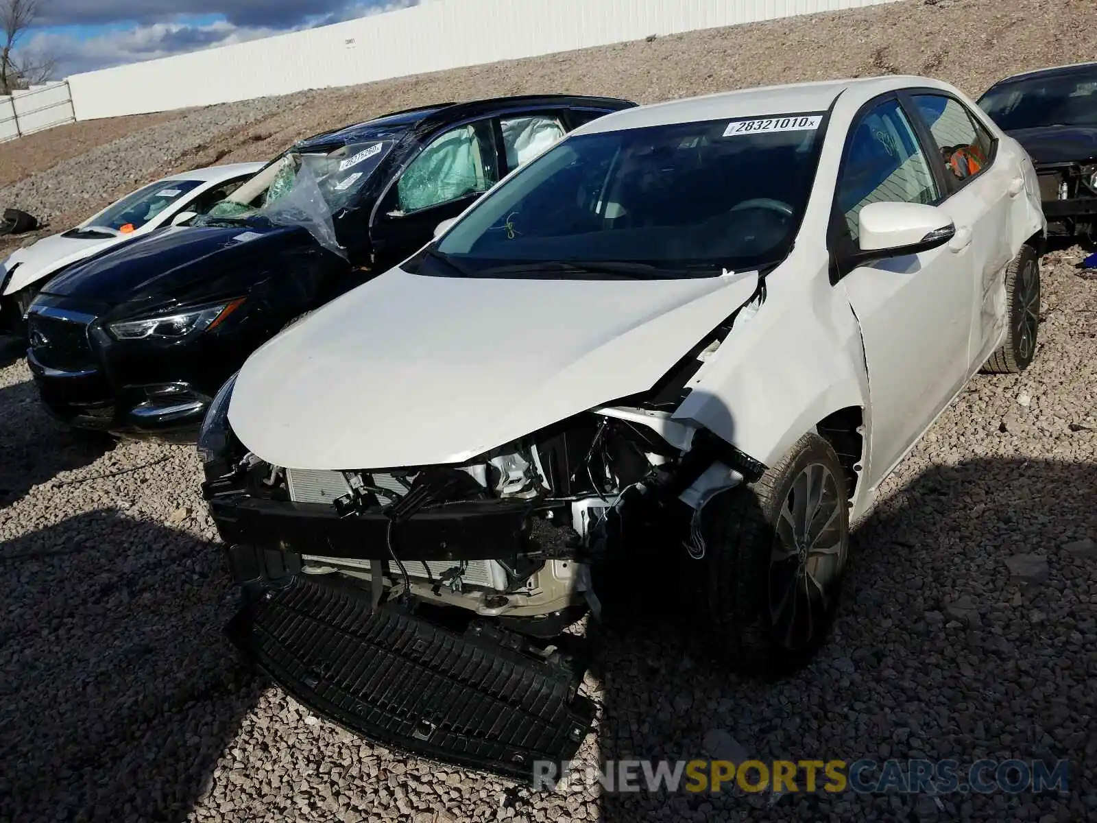 2 Photograph of a damaged car 5YFBURHE3KP864115 TOYOTA COROLLA 2019