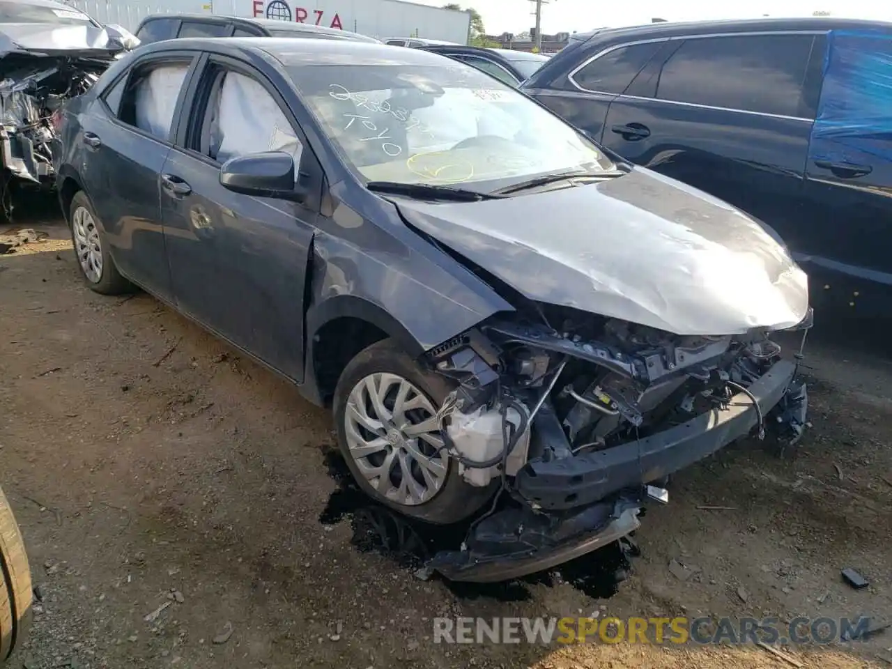 1 Photograph of a damaged car 5YFBURHE3KP864826 TOYOTA COROLLA 2019