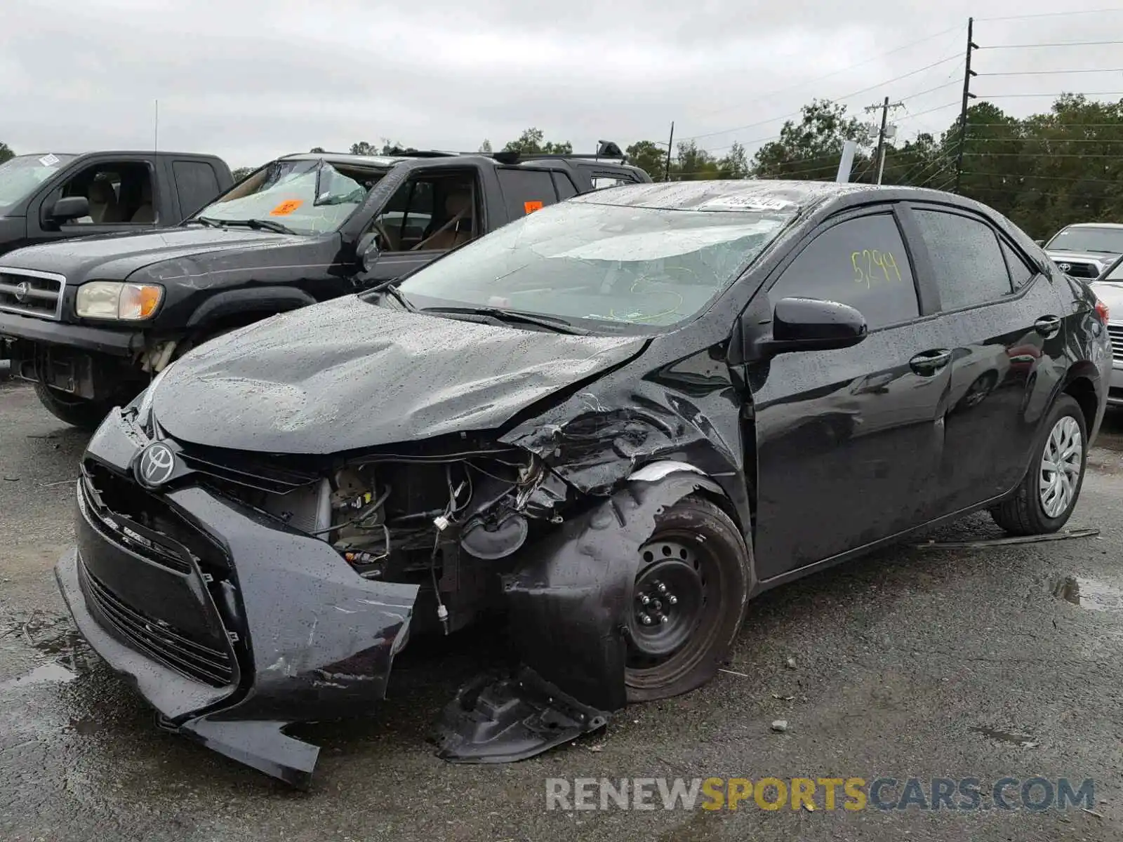 2 Photograph of a damaged car 5YFBURHE3KP865166 TOYOTA COROLLA 2019