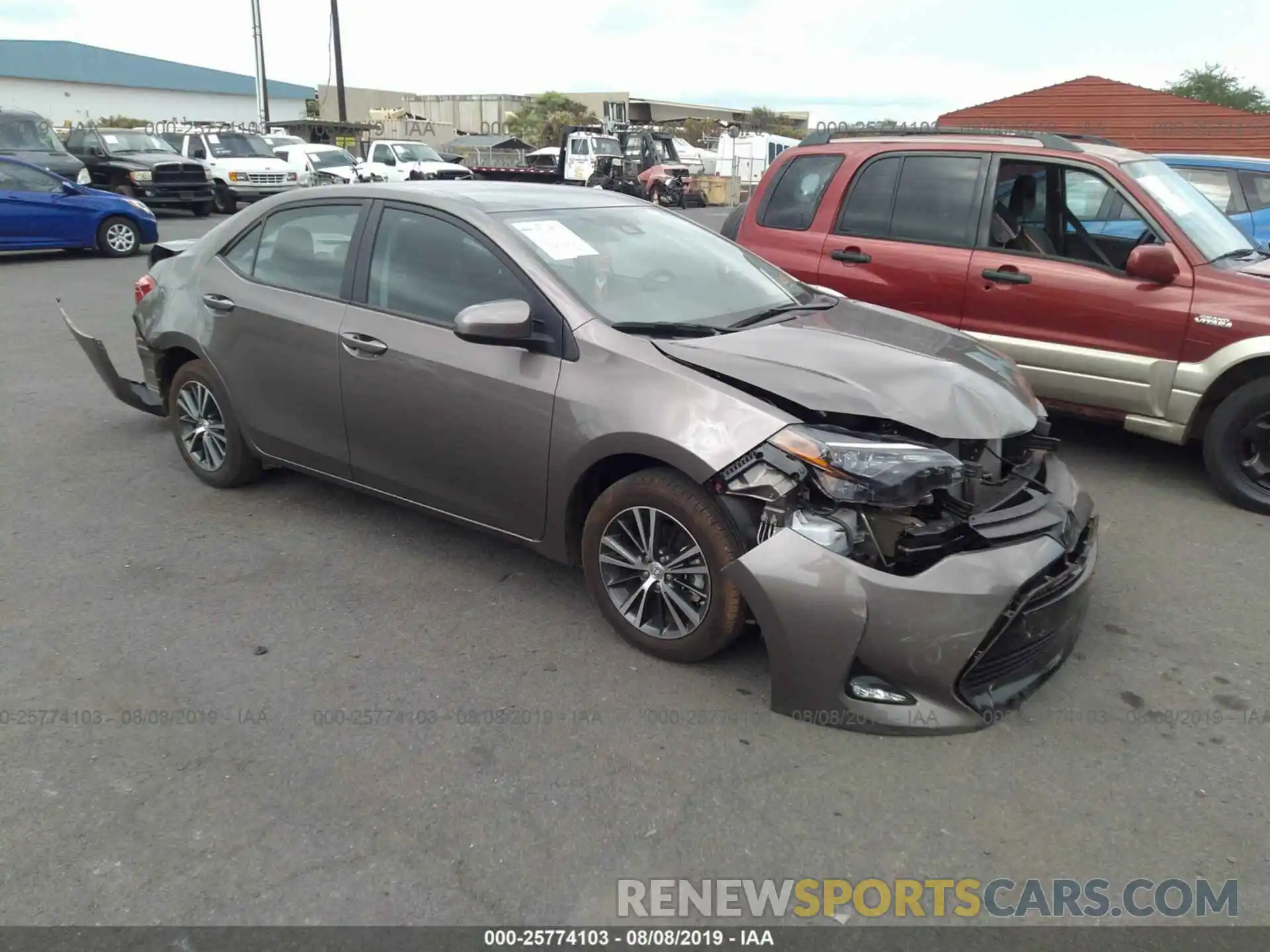 1 Photograph of a damaged car 5YFBURHE3KP865569 TOYOTA COROLLA 2019