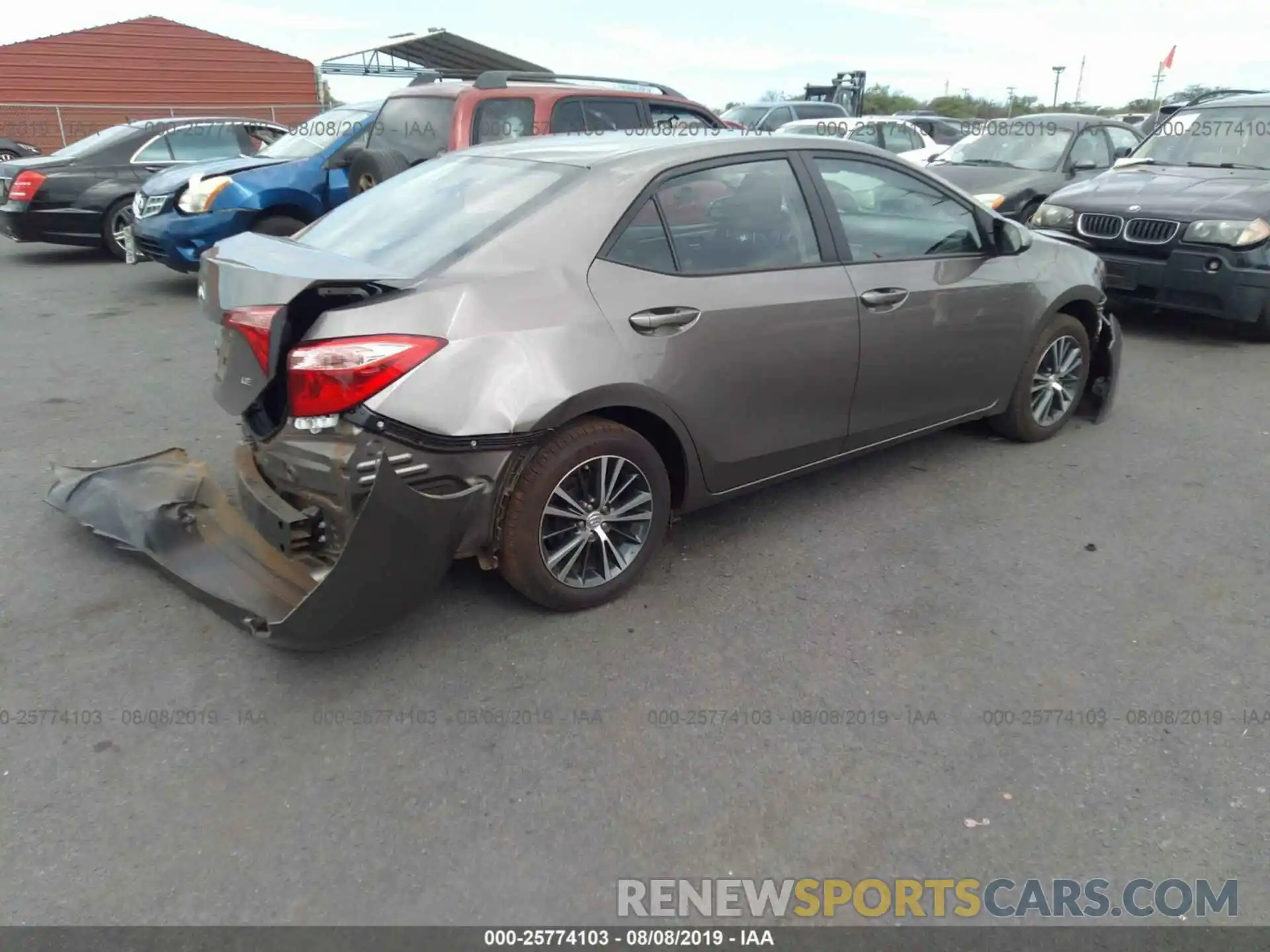 4 Photograph of a damaged car 5YFBURHE3KP865569 TOYOTA COROLLA 2019