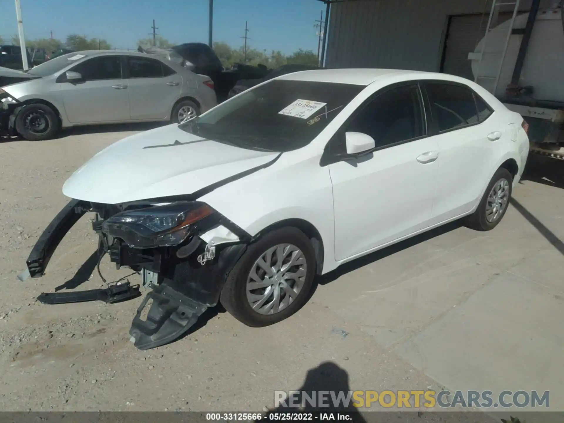 2 Photograph of a damaged car 5YFBURHE3KP865586 TOYOTA COROLLA 2019