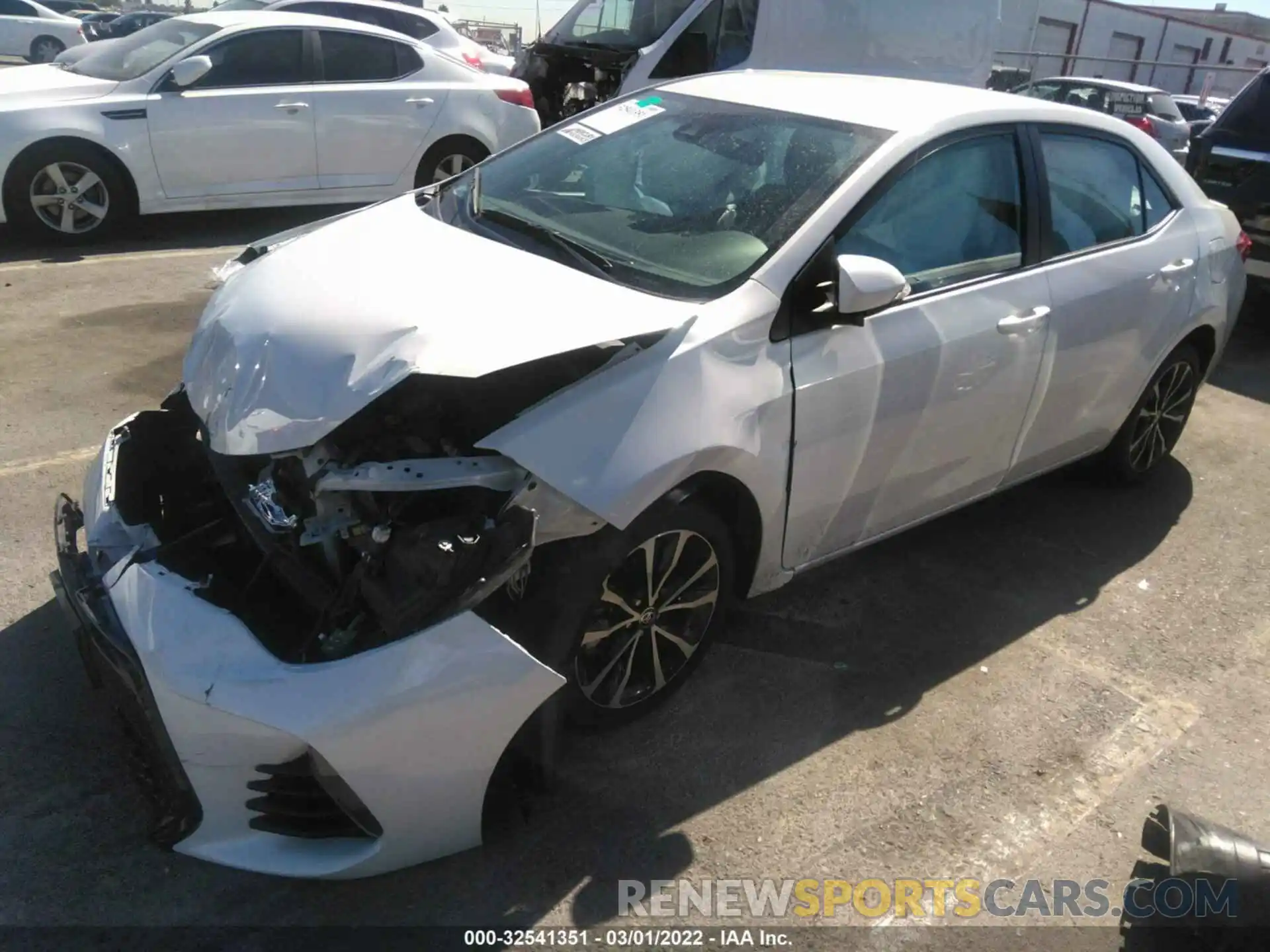 2 Photograph of a damaged car 5YFBURHE3KP865619 TOYOTA COROLLA 2019