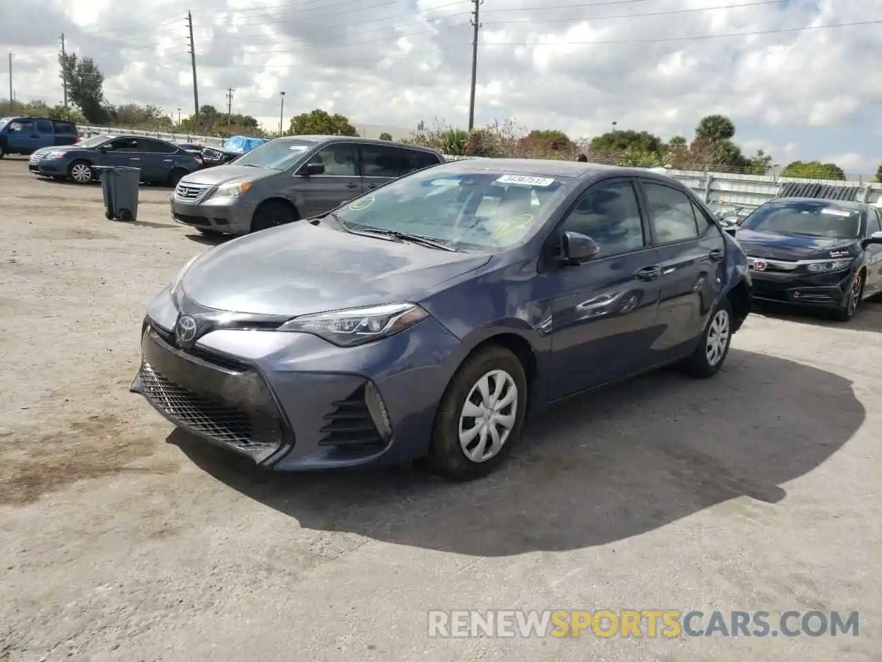 2 Photograph of a damaged car 5YFBURHE3KP865748 TOYOTA COROLLA 2019