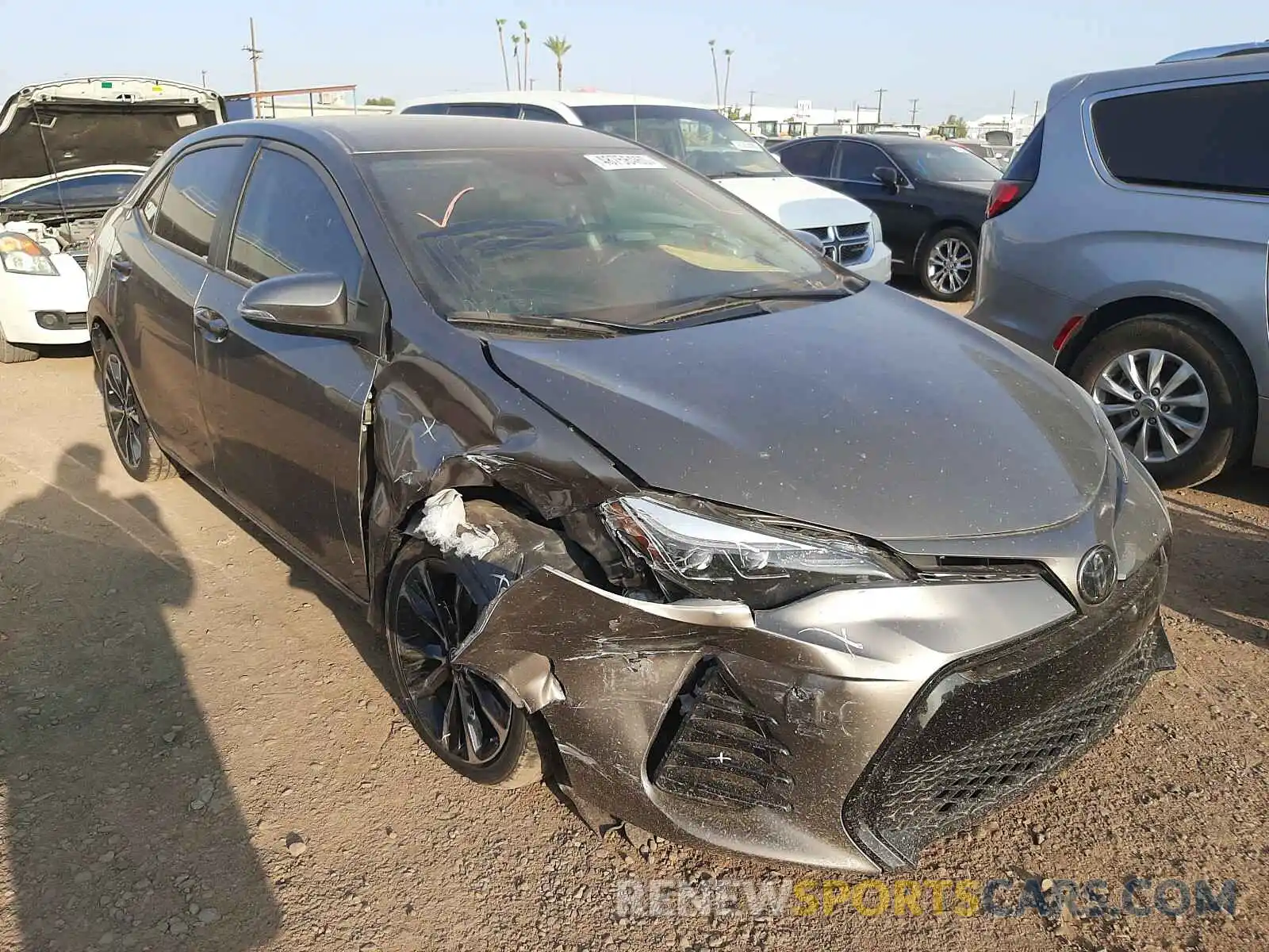 1 Photograph of a damaged car 5YFBURHE3KP865961 TOYOTA COROLLA 2019