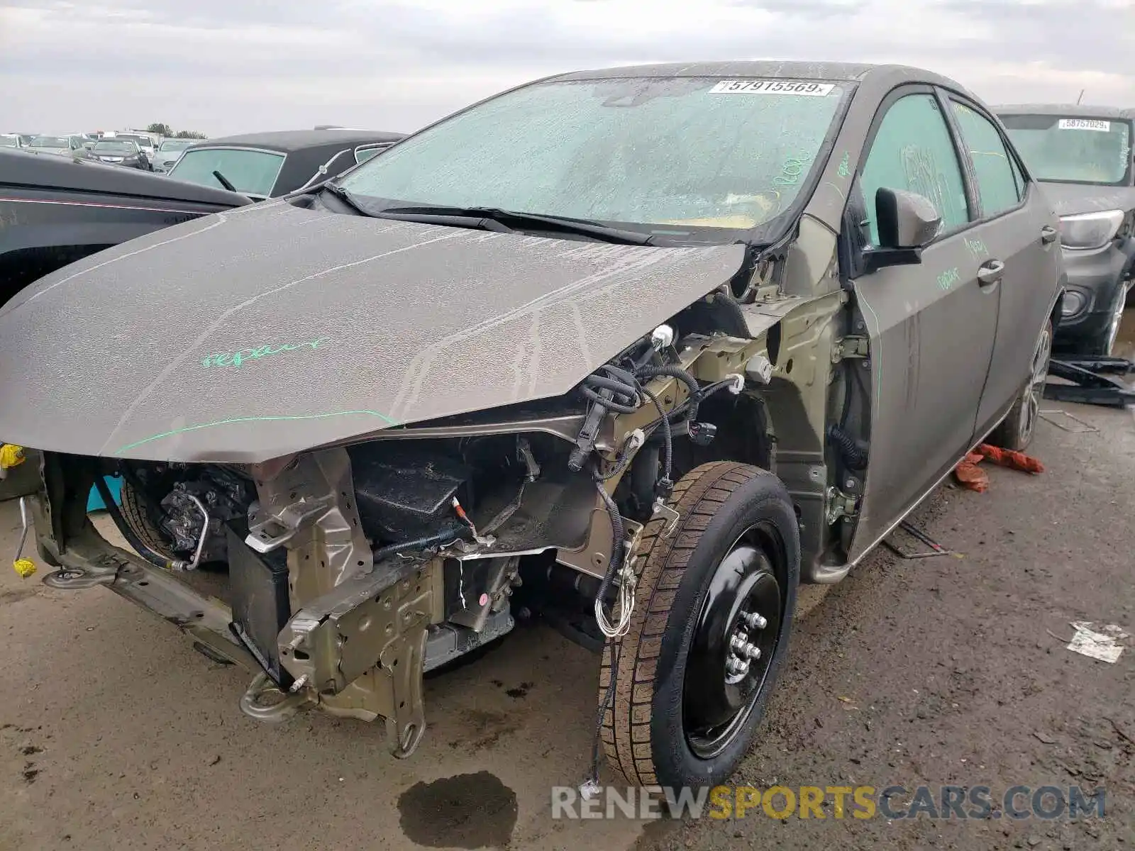 2 Photograph of a damaged car 5YFBURHE3KP865989 TOYOTA COROLLA 2019