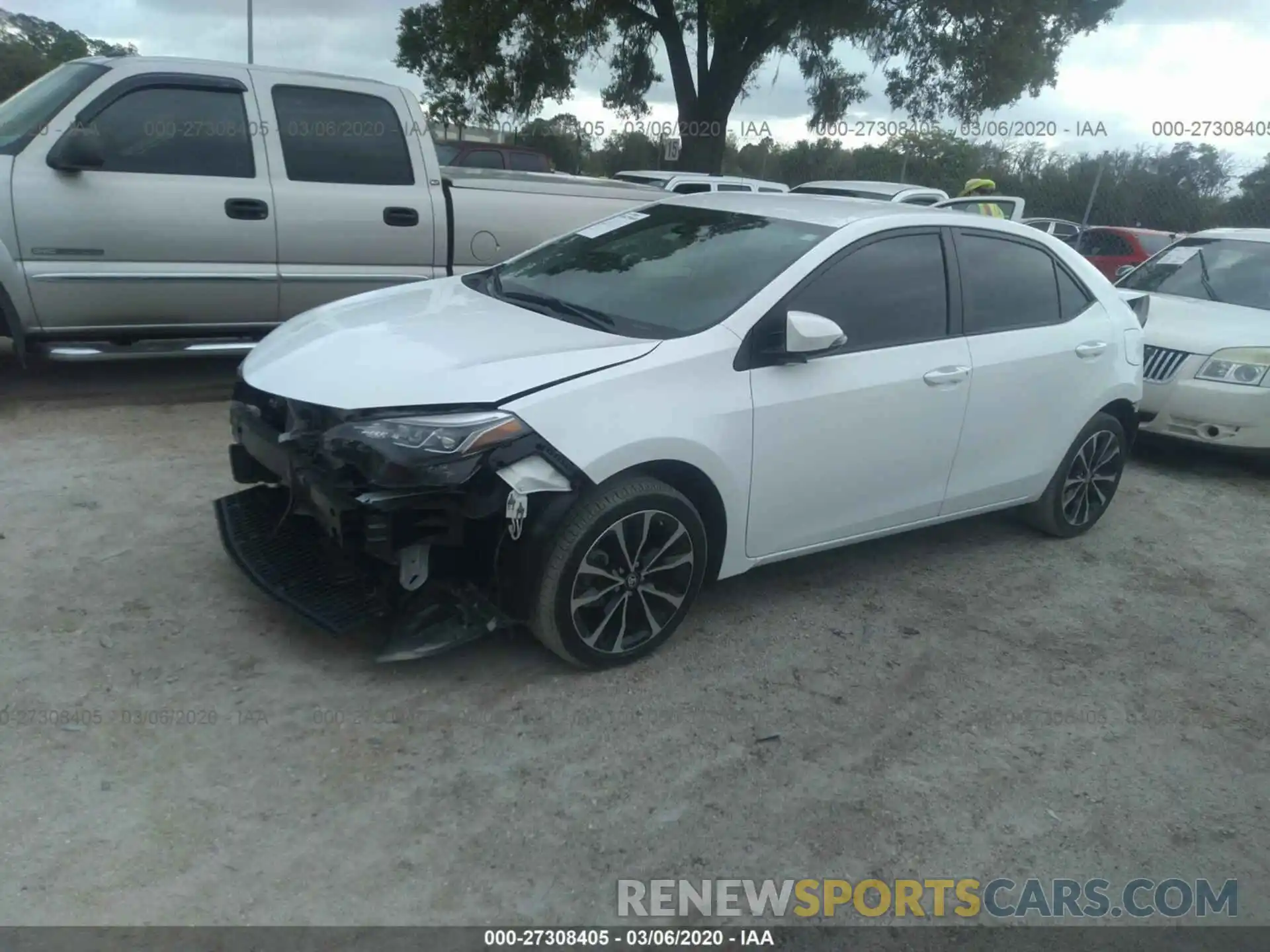 2 Photograph of a damaged car 5YFBURHE3KP865992 TOYOTA COROLLA 2019