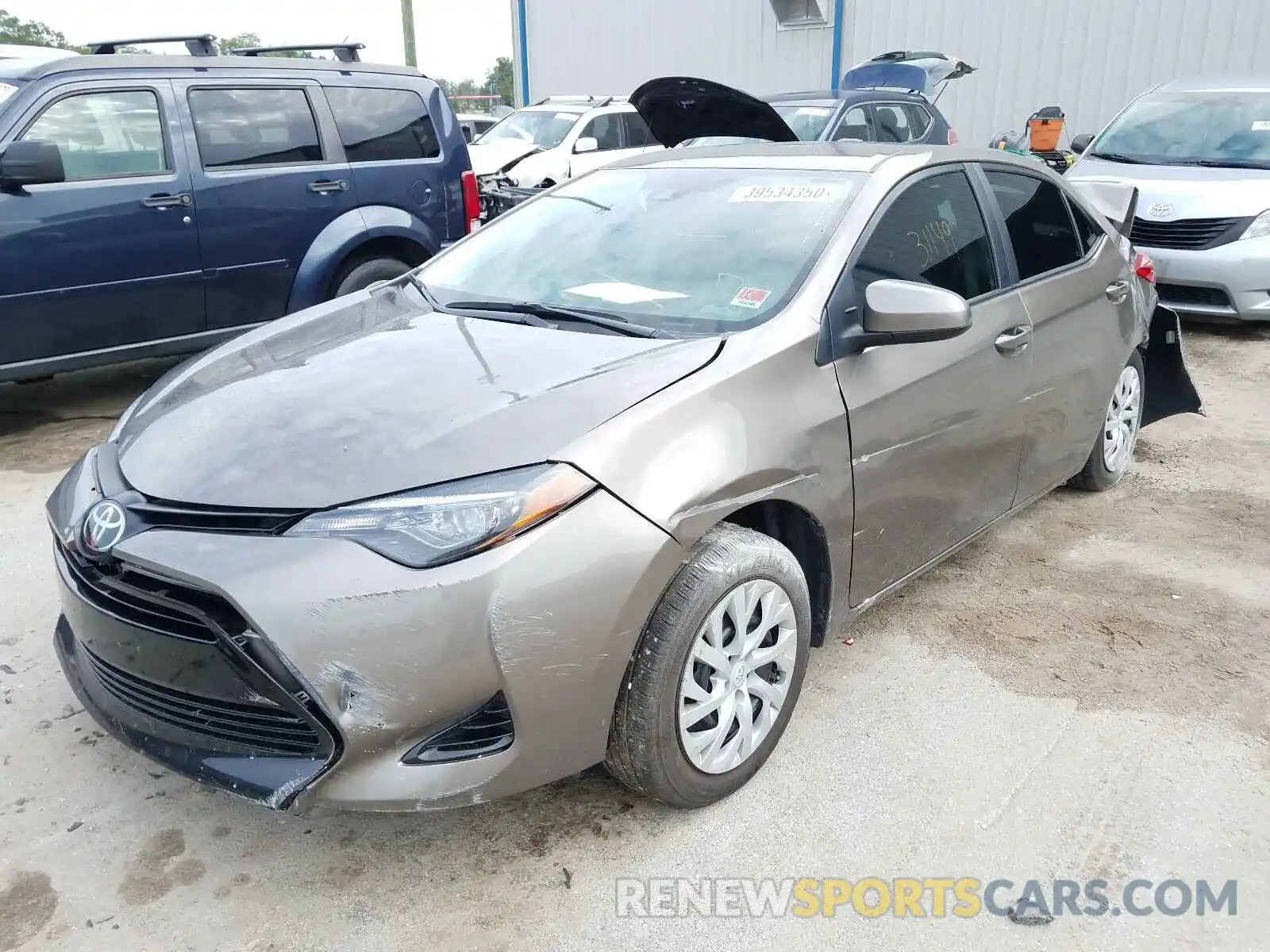 2 Photograph of a damaged car 5YFBURHE3KP866124 TOYOTA COROLLA 2019