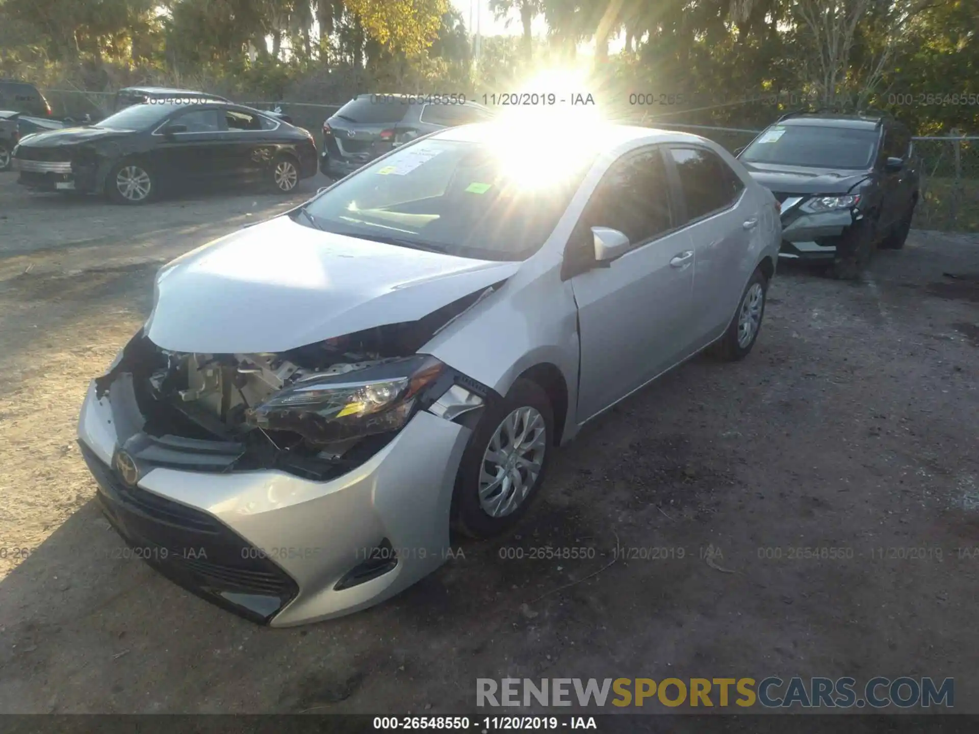 2 Photograph of a damaged car 5YFBURHE3KP866317 TOYOTA COROLLA 2019