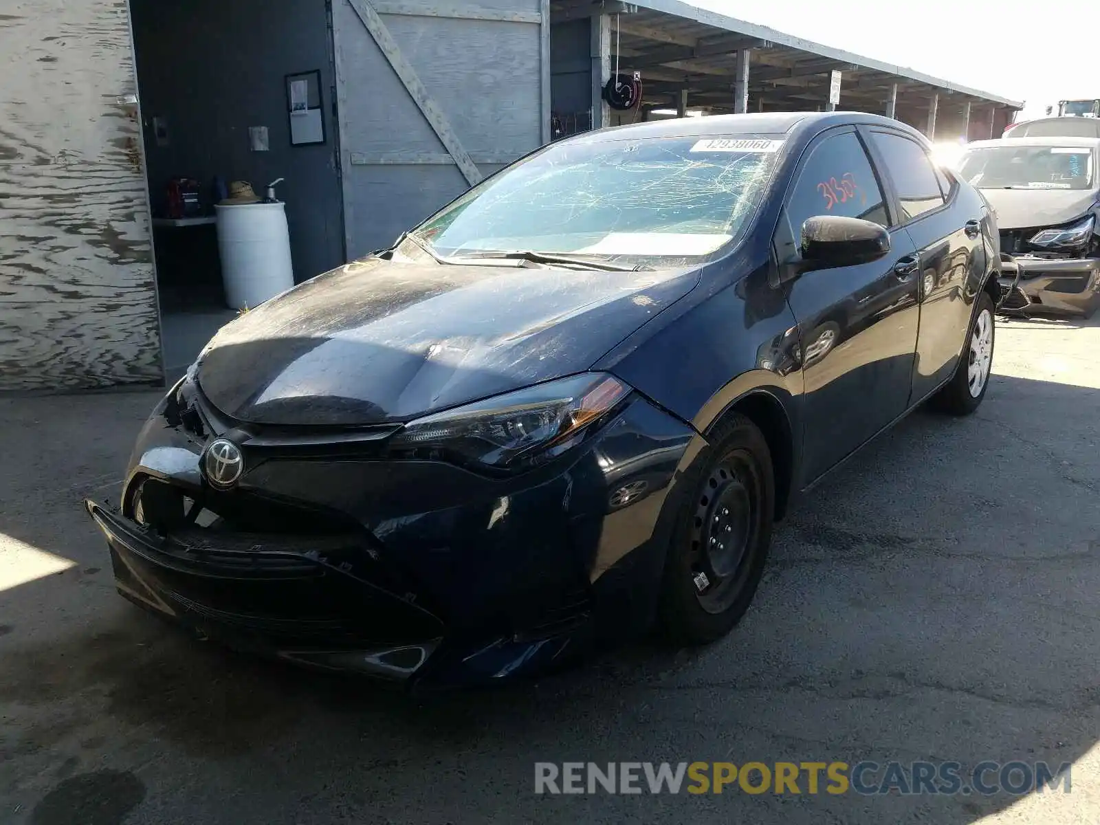 2 Photograph of a damaged car 5YFBURHE3KP866656 TOYOTA COROLLA 2019