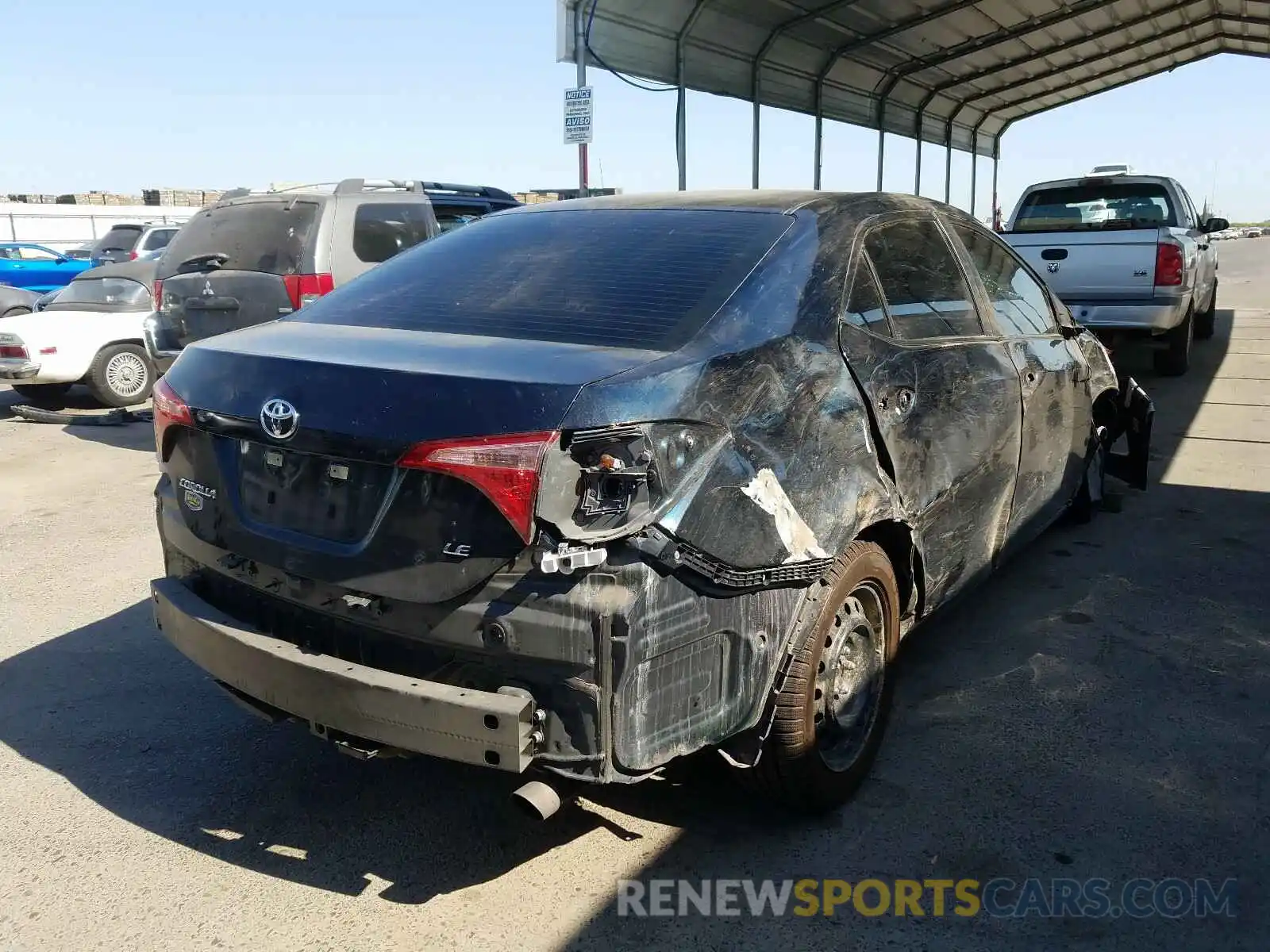 4 Photograph of a damaged car 5YFBURHE3KP866656 TOYOTA COROLLA 2019