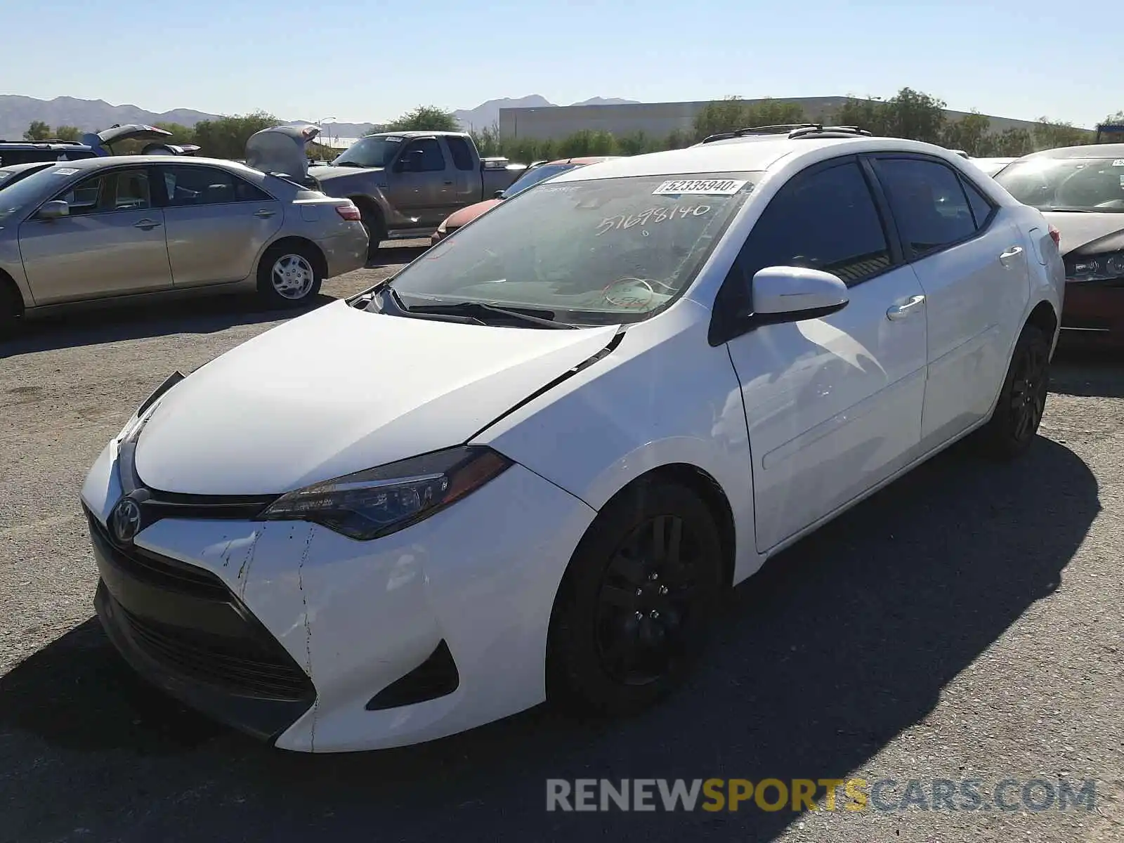 2 Photograph of a damaged car 5YFBURHE3KP867113 TOYOTA COROLLA 2019