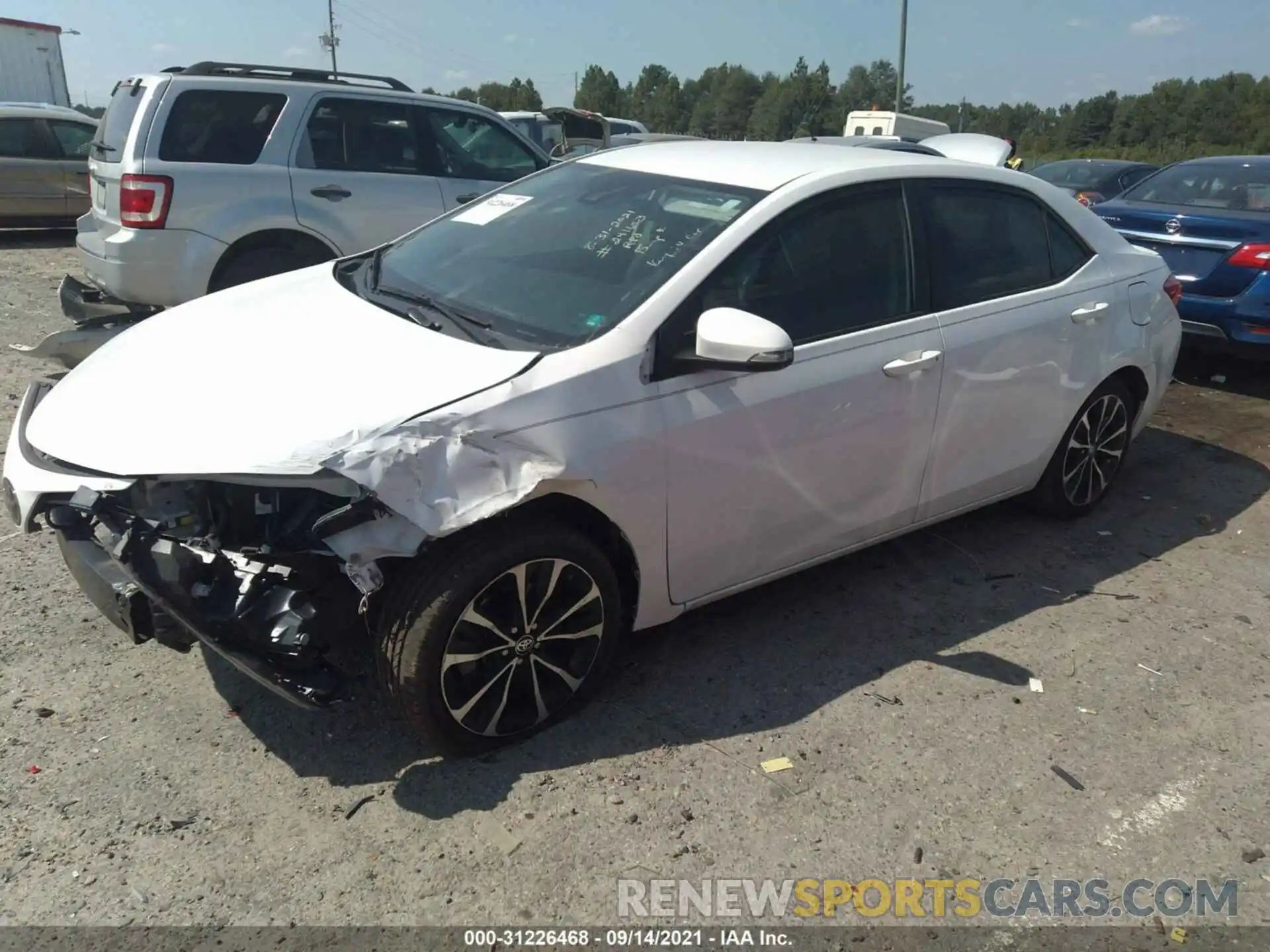 2 Photograph of a damaged car 5YFBURHE3KP867497 TOYOTA COROLLA 2019