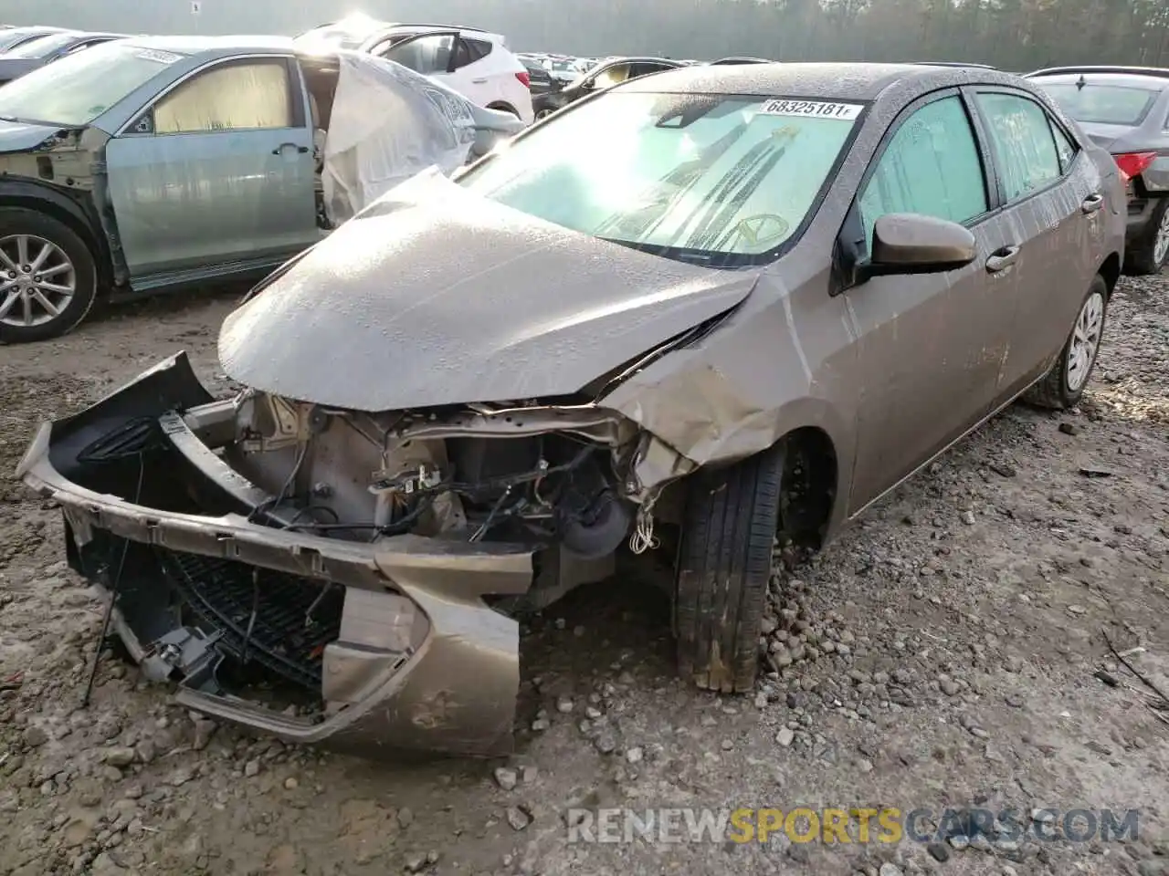 2 Photograph of a damaged car 5YFBURHE3KP867824 TOYOTA COROLLA 2019