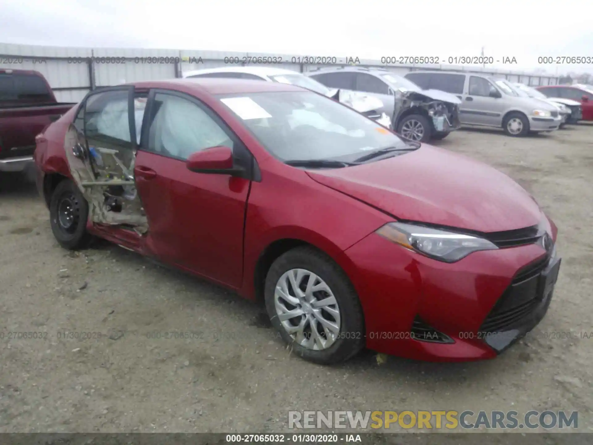 1 Photograph of a damaged car 5YFBURHE3KP868021 TOYOTA COROLLA 2019