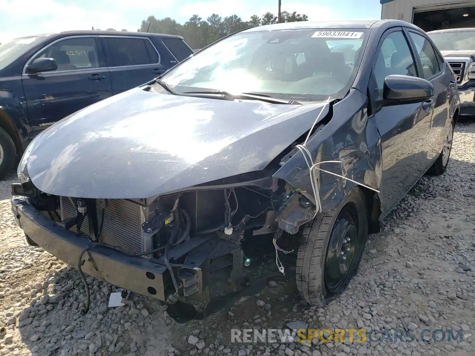 2 Photograph of a damaged car 5YFBURHE3KP868214 TOYOTA COROLLA 2019