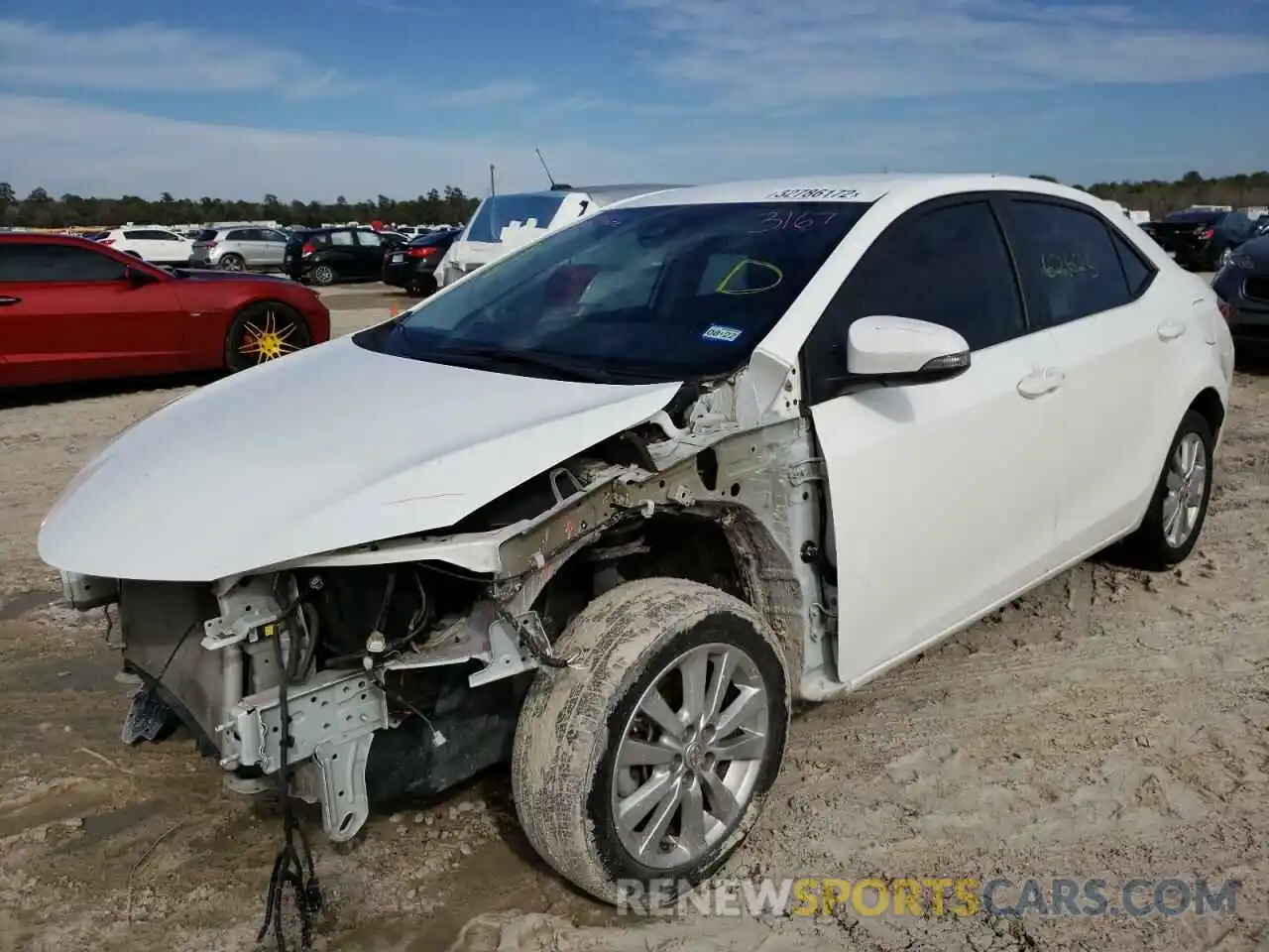 2 Photograph of a damaged car 5YFBURHE3KP868228 TOYOTA COROLLA 2019