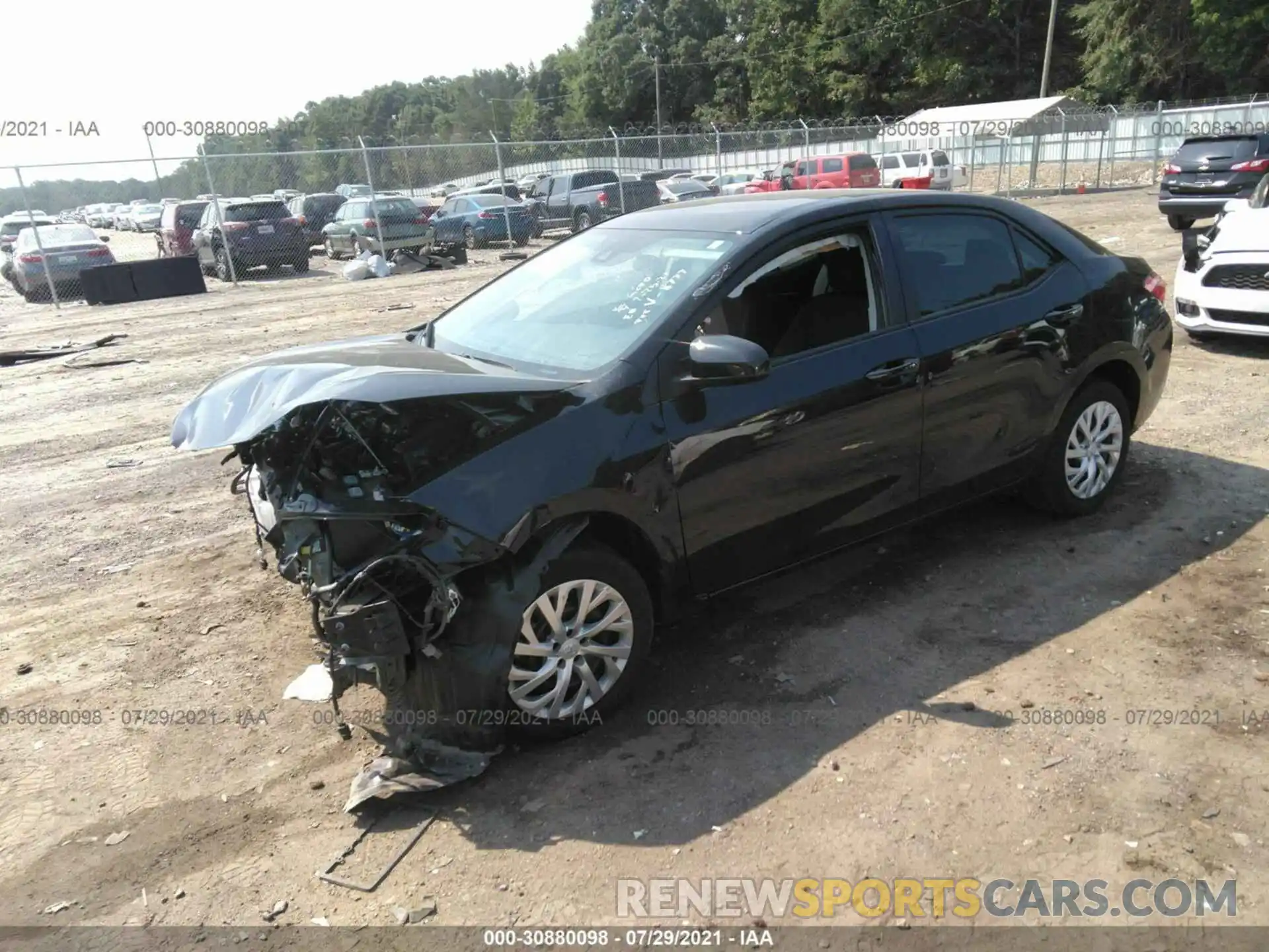 2 Photograph of a damaged car 5YFBURHE3KP868777 TOYOTA COROLLA 2019