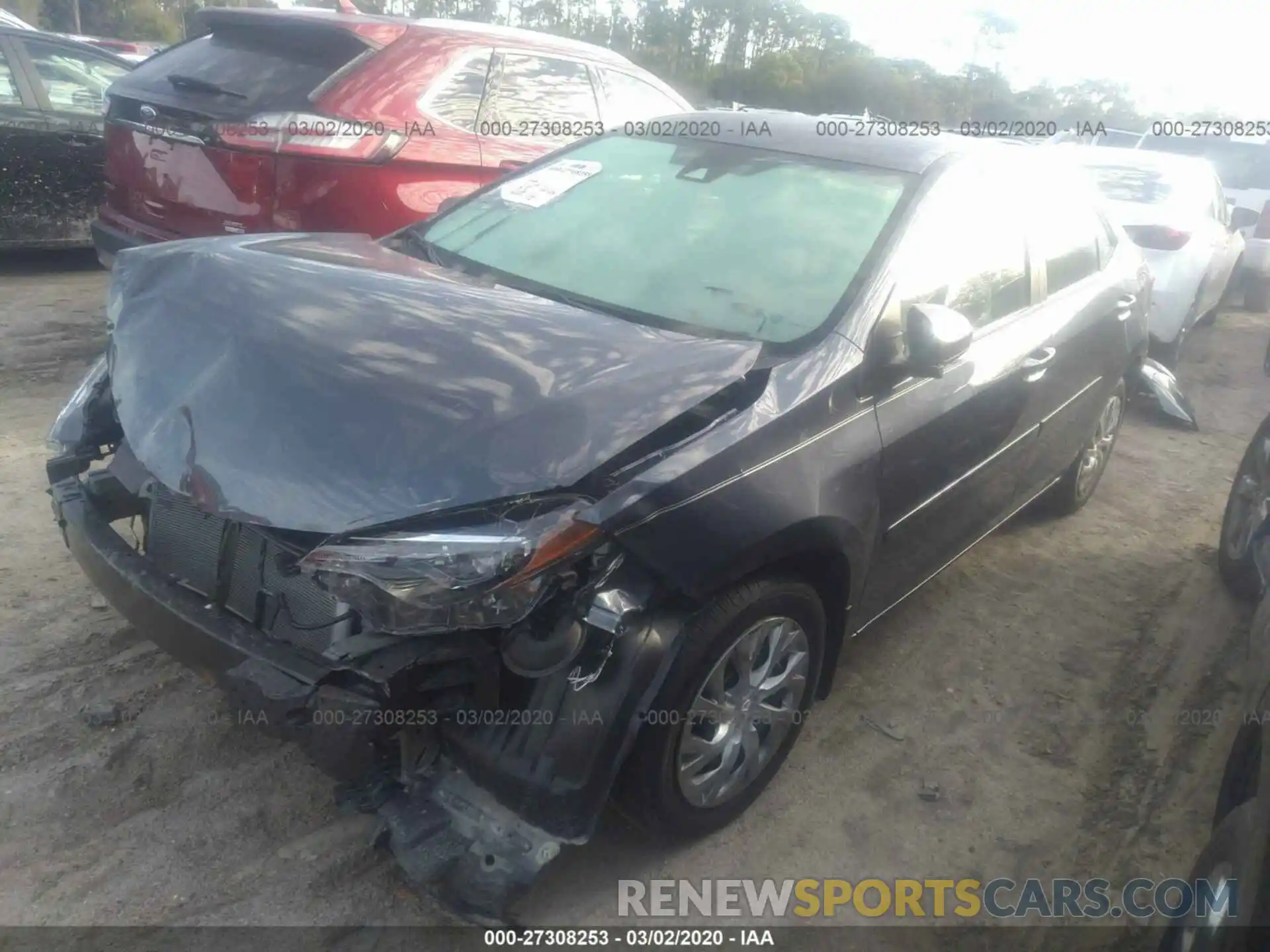 2 Photograph of a damaged car 5YFBURHE3KP868813 TOYOTA COROLLA 2019