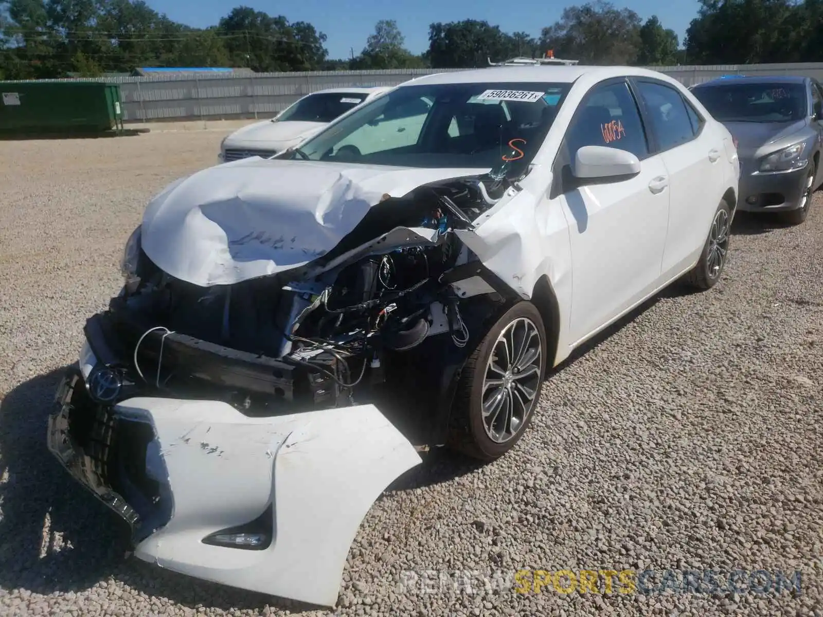 2 Photograph of a damaged car 5YFBURHE3KP868939 TOYOTA COROLLA 2019