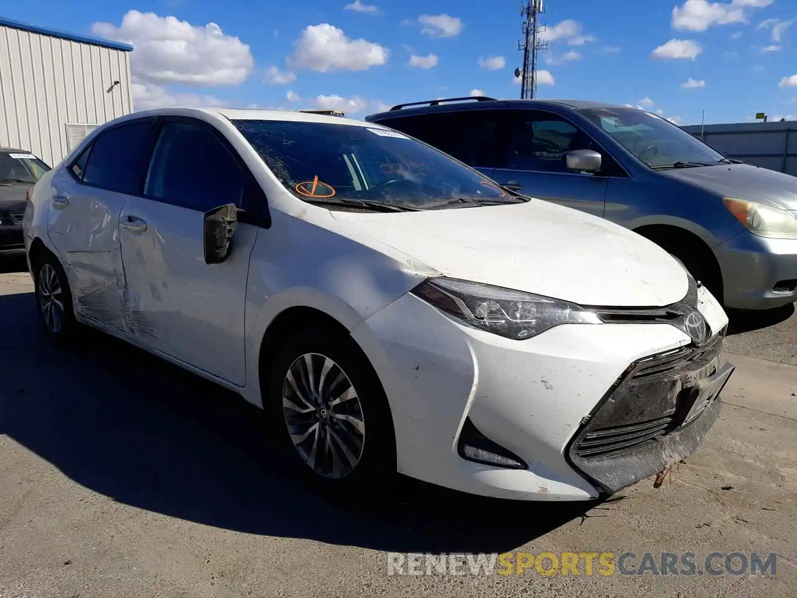 1 Photograph of a damaged car 5YFBURHE3KP869086 TOYOTA COROLLA 2019