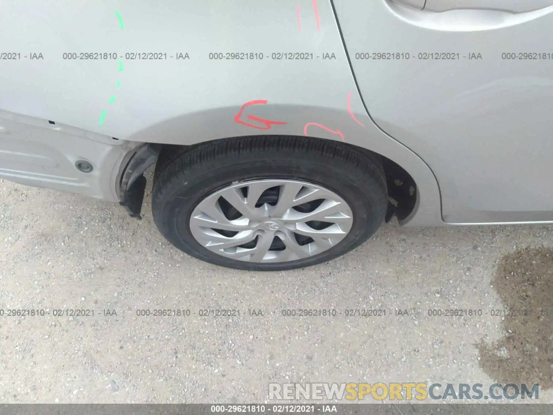 16 Photograph of a damaged car 5YFBURHE3KP869329 TOYOTA COROLLA 2019