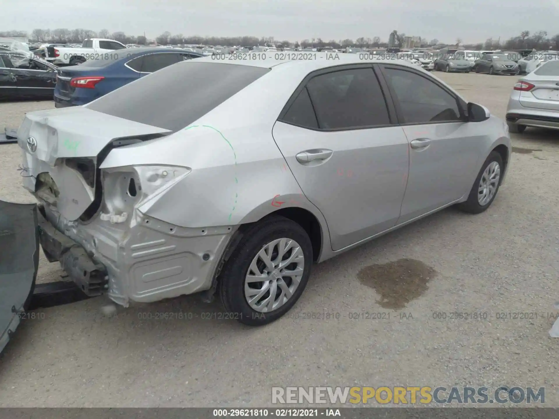 4 Photograph of a damaged car 5YFBURHE3KP869329 TOYOTA COROLLA 2019