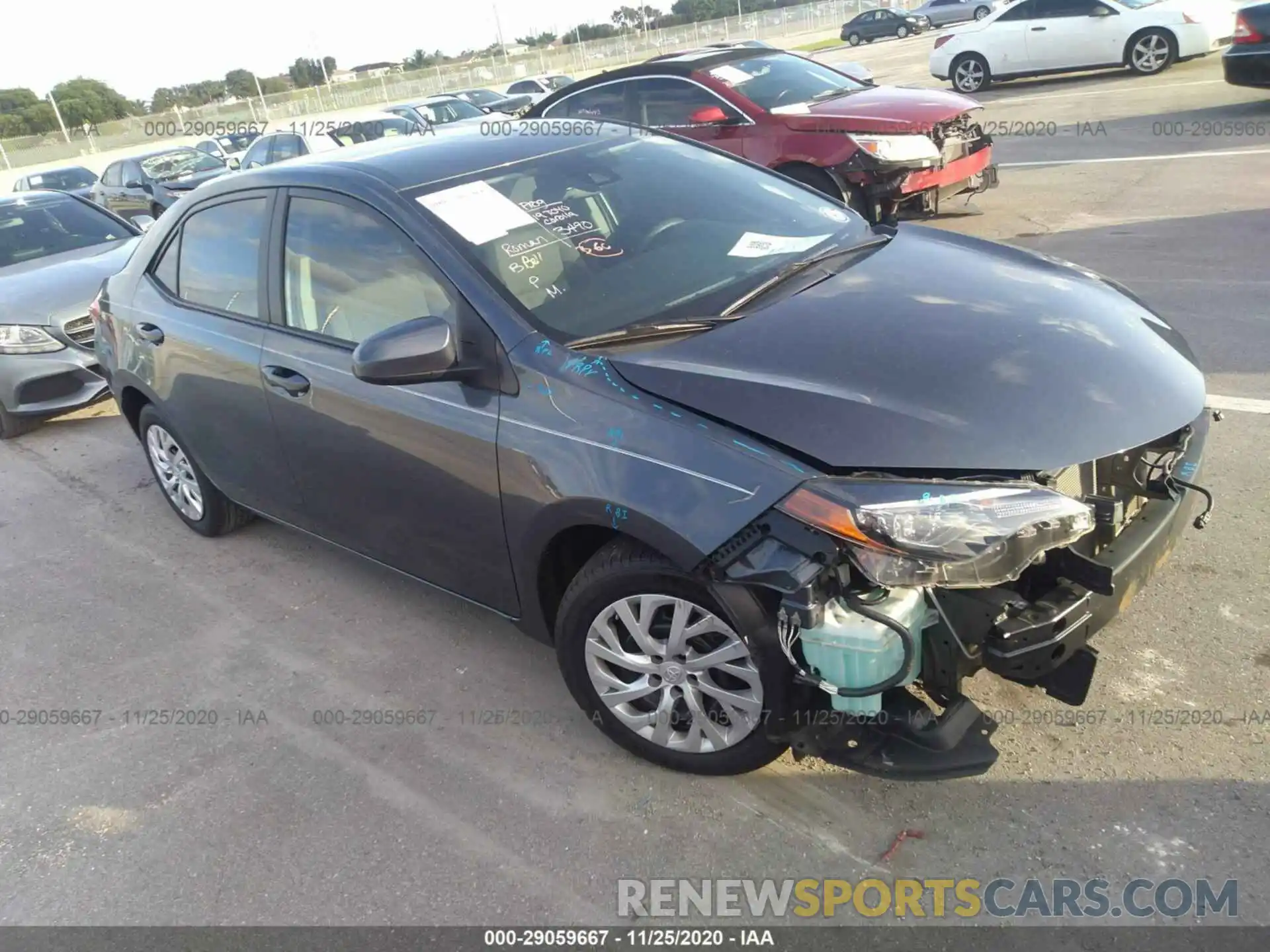 1 Photograph of a damaged car 5YFBURHE3KP869430 TOYOTA COROLLA 2019