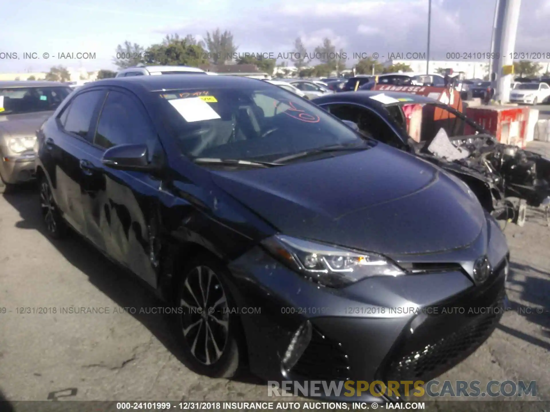 1 Photograph of a damaged car 5YFBURHE3KP869492 TOYOTA COROLLA 2019