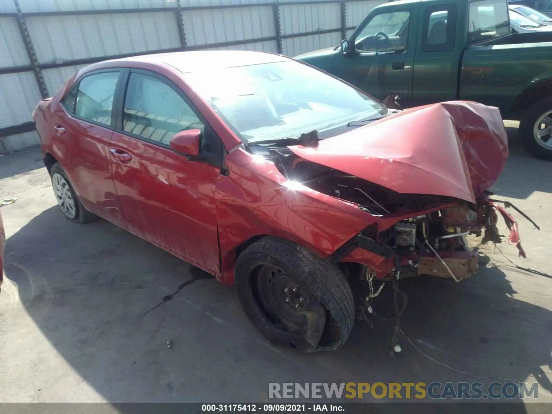 1 Photograph of a damaged car 5YFBURHE3KP870562 TOYOTA COROLLA 2019