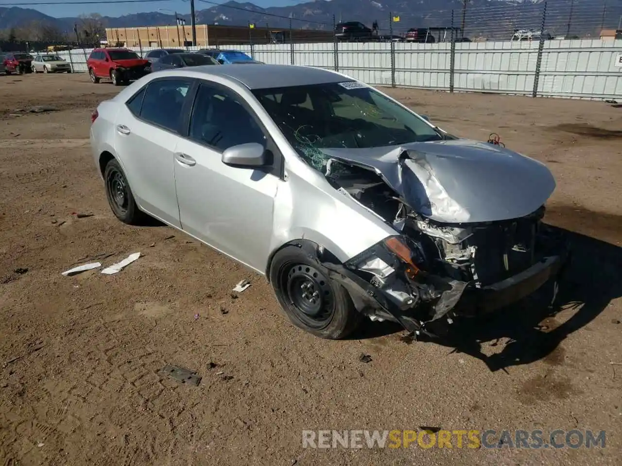 1 Photograph of a damaged car 5YFBURHE3KP871176 TOYOTA COROLLA 2019